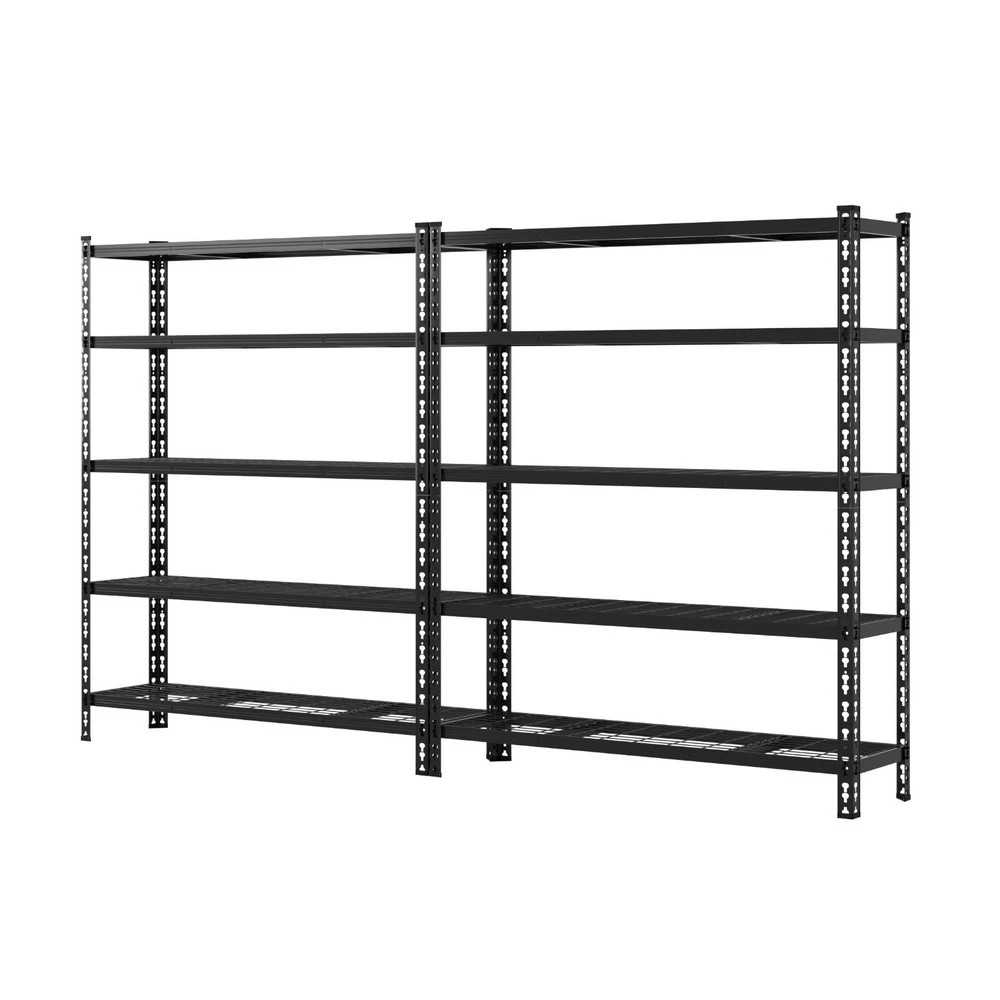 1 1.8MX2.4M Giantz Garage Shelving Warehouse Rack - Black, 1 of 6
