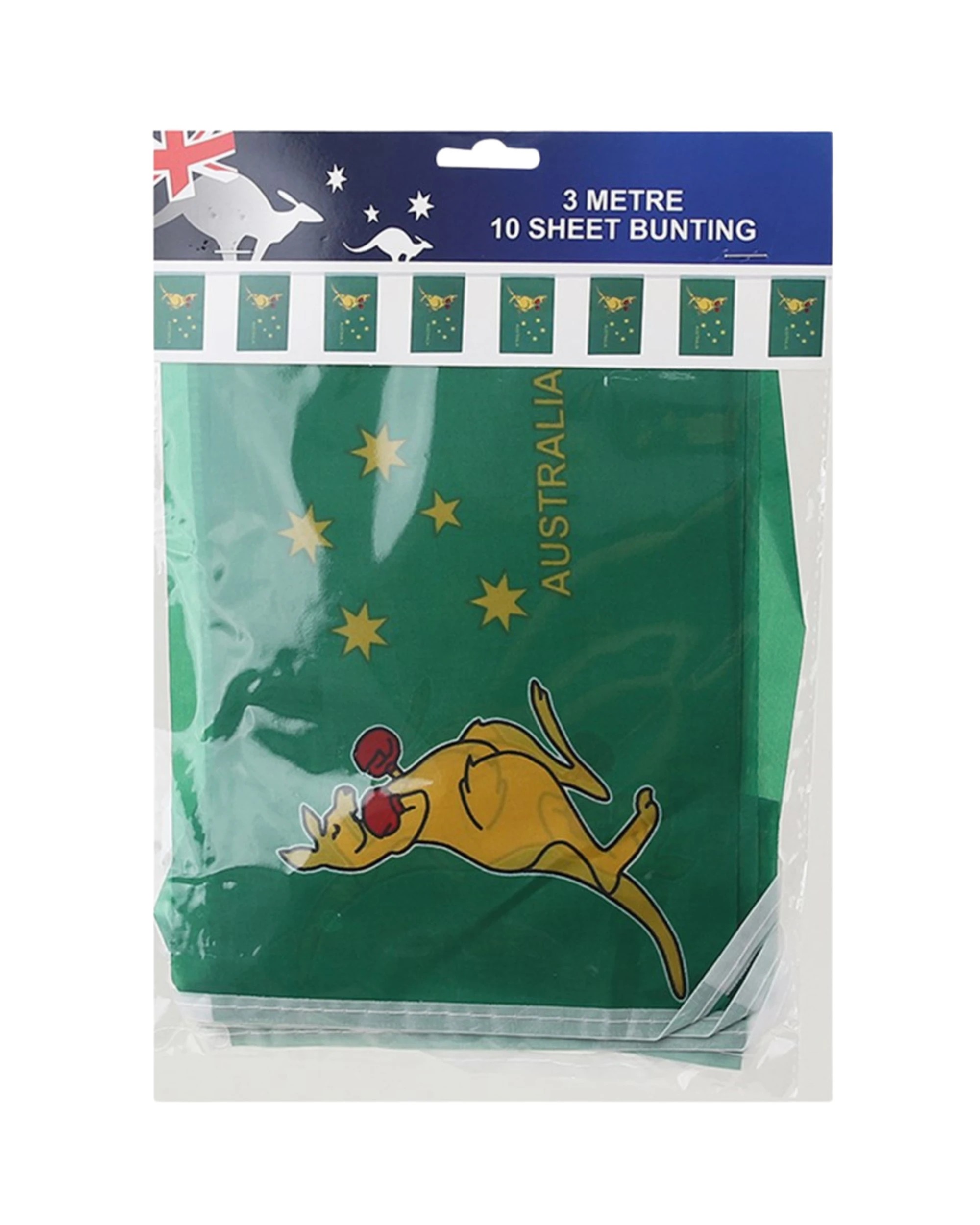 2 Oceana Aussie Boxing Kangaroo Pennant Banner 3m - Green, 2 of 2