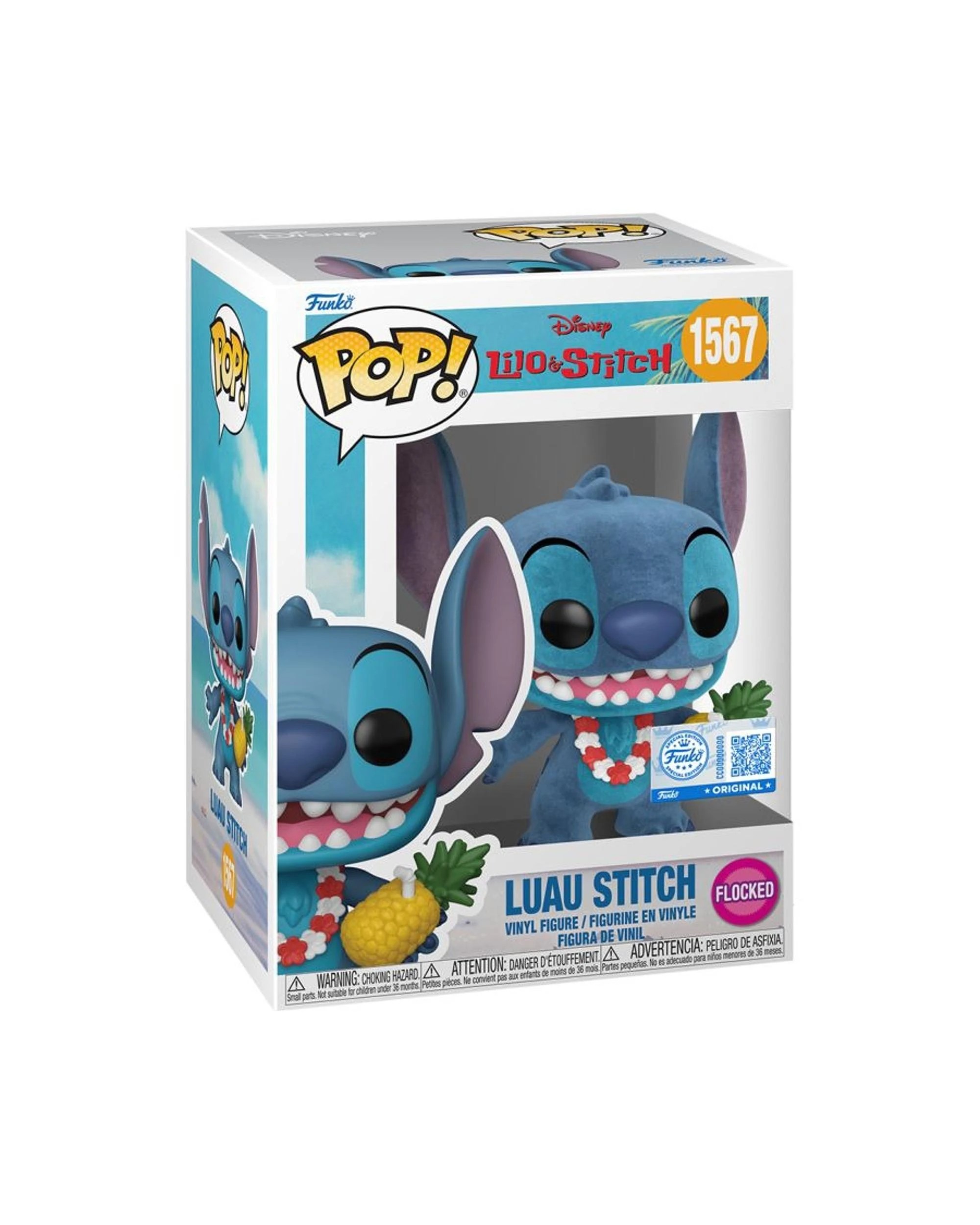 3 Lilo and Stitch: Luau Stitch Flocked Funko POP! Vinyl, 3 of 3