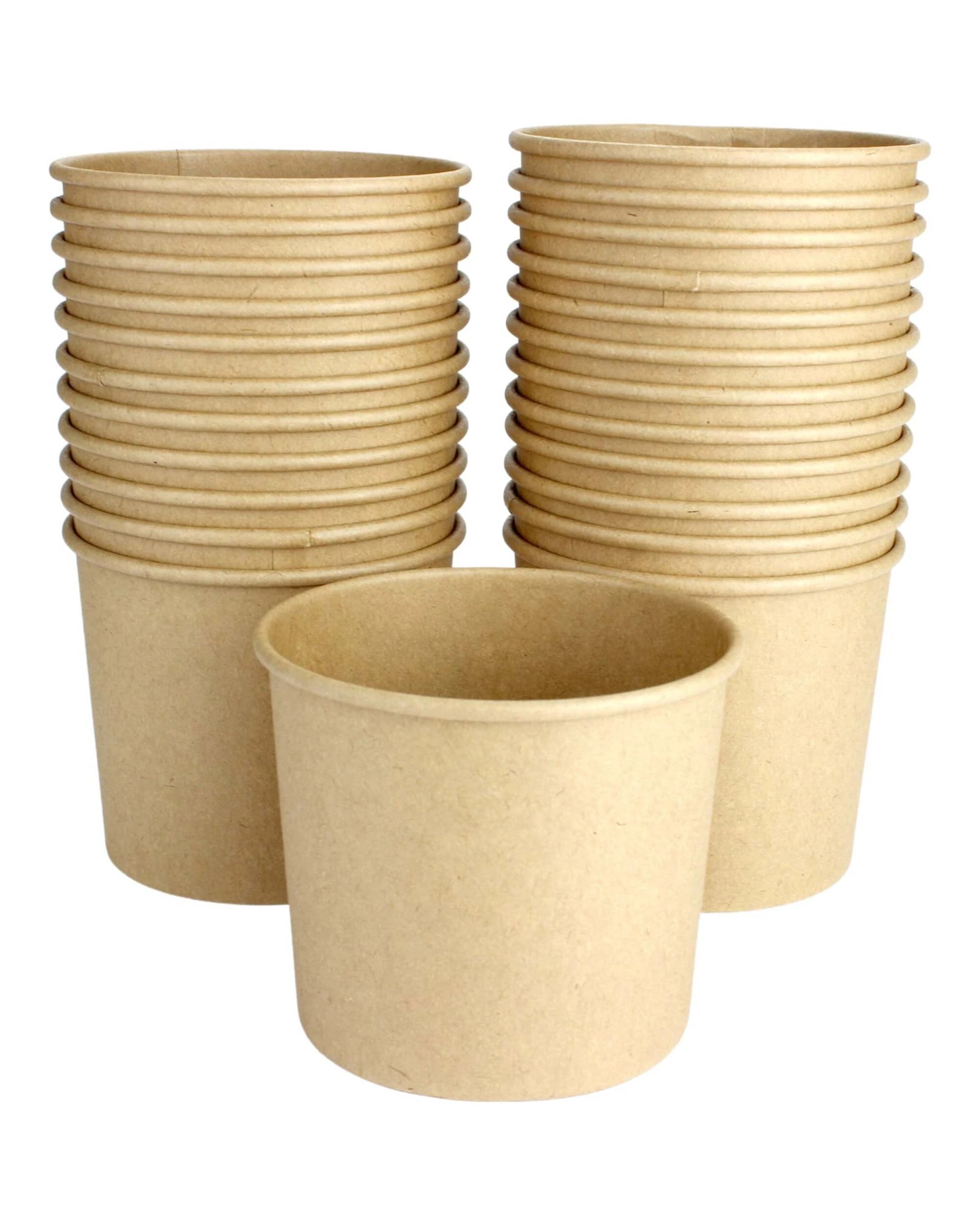 1 Partyrama Brown Kraft Paper Treat Cups Pack of 24 - Brown, 1 of 2