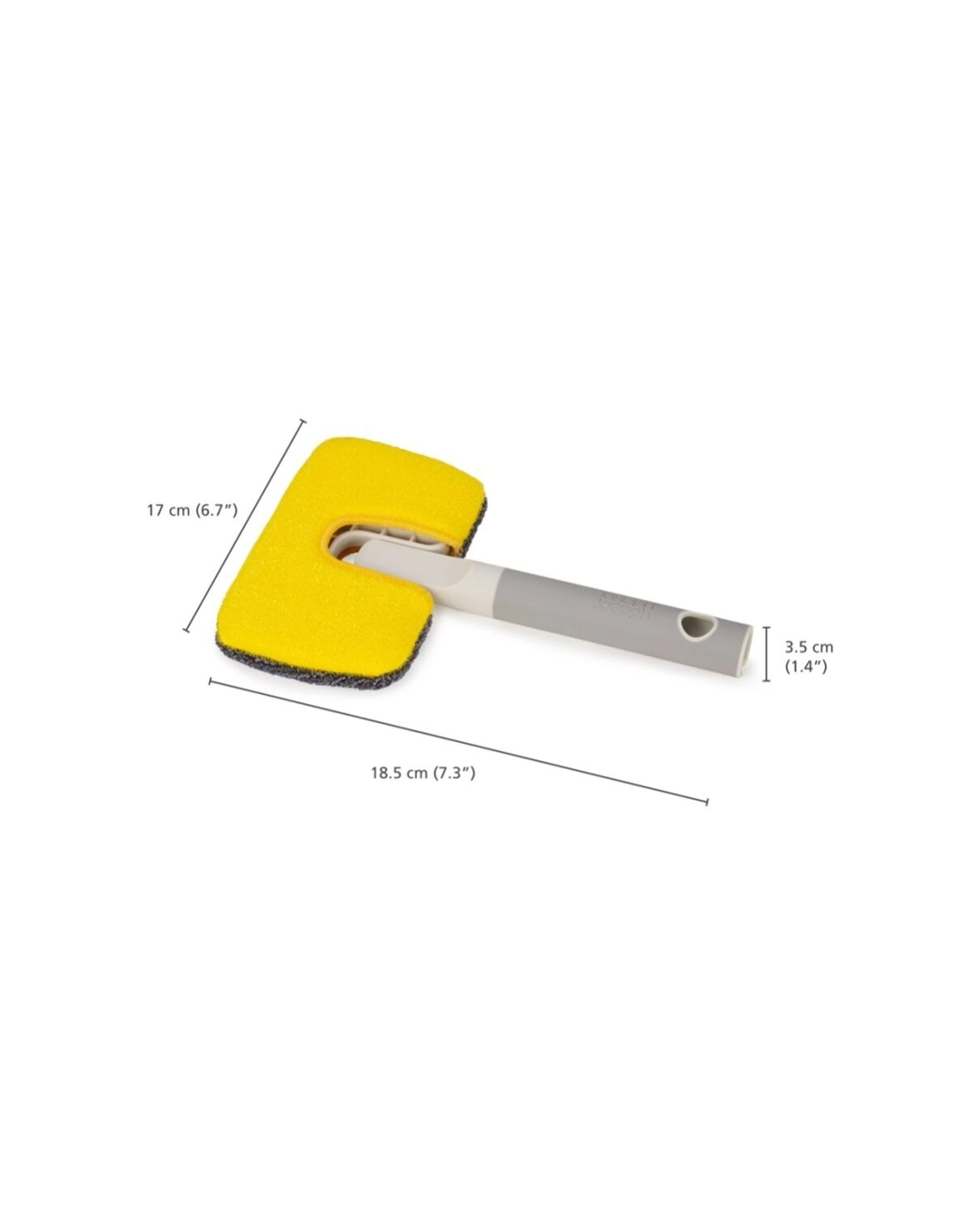 4 Joseph Joseph CleanTech Surface Scrubber 2-in-1 Dual-Sided Compatible With Extension Pole - Natural, 4 of 7