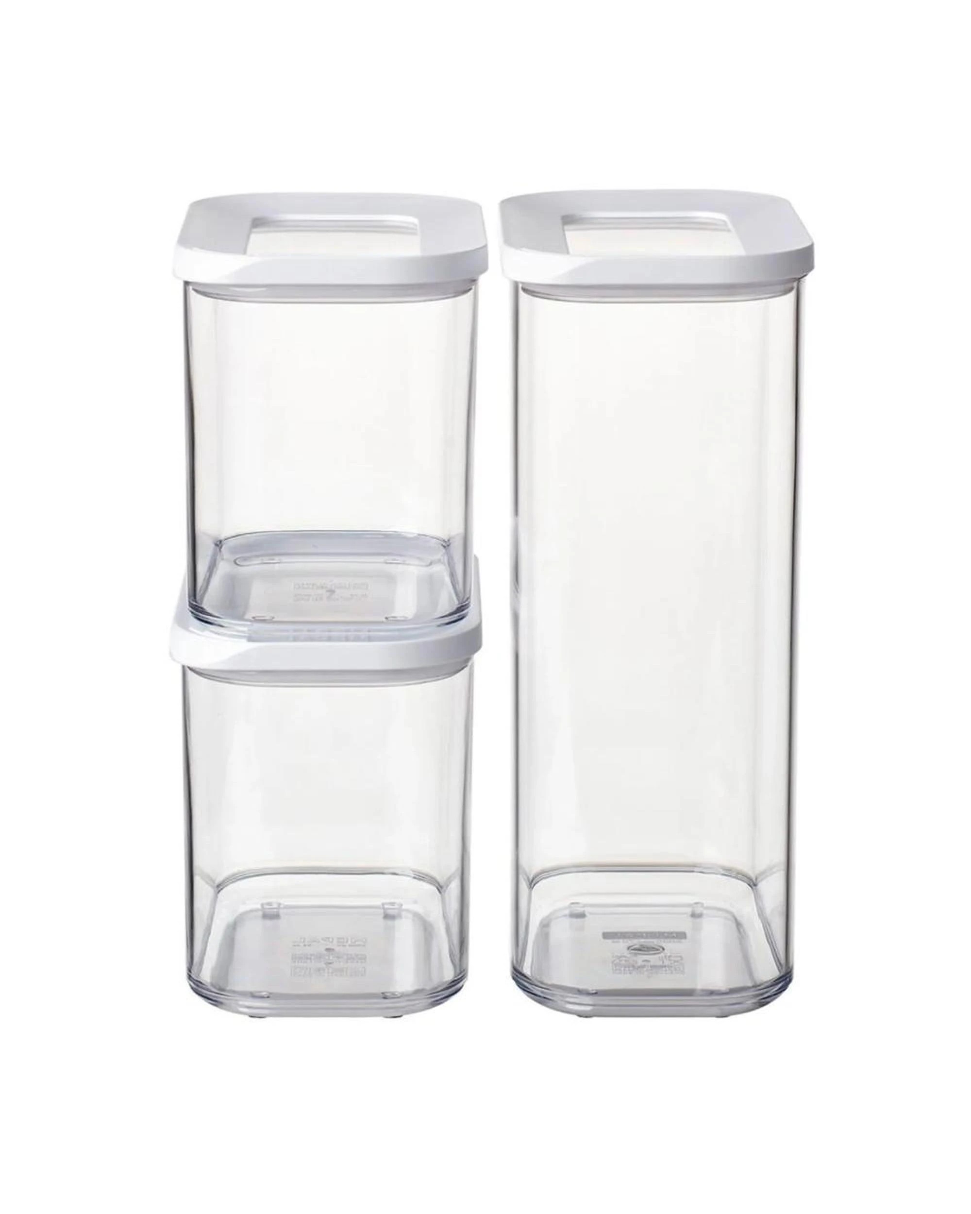 2 Mepal Modula Rectangular 3 Piece Starter Set Storage Box Set 3pc  White, 2 of 5