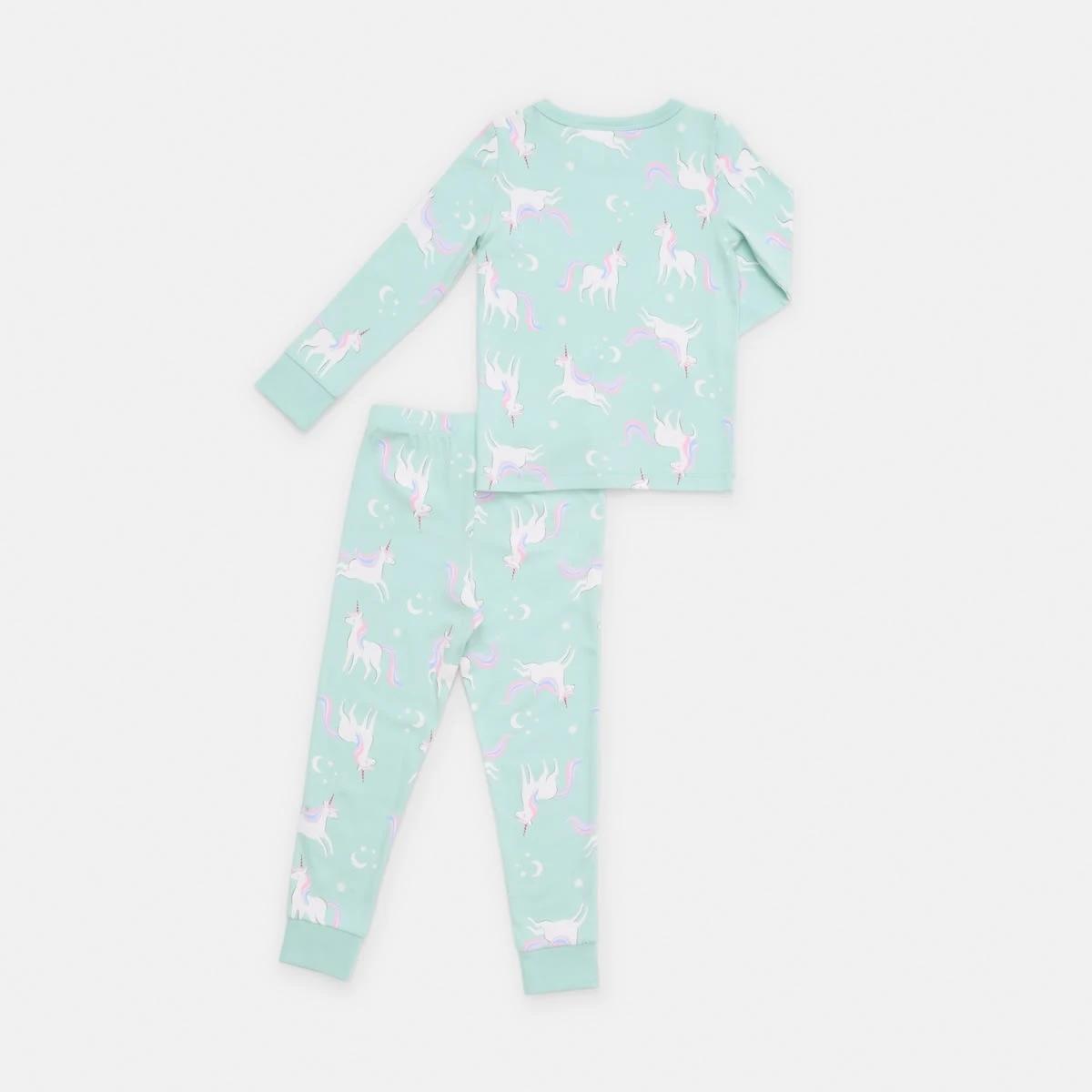 7 Rib Pyjama Set Blu Unicrn, 7 of 9