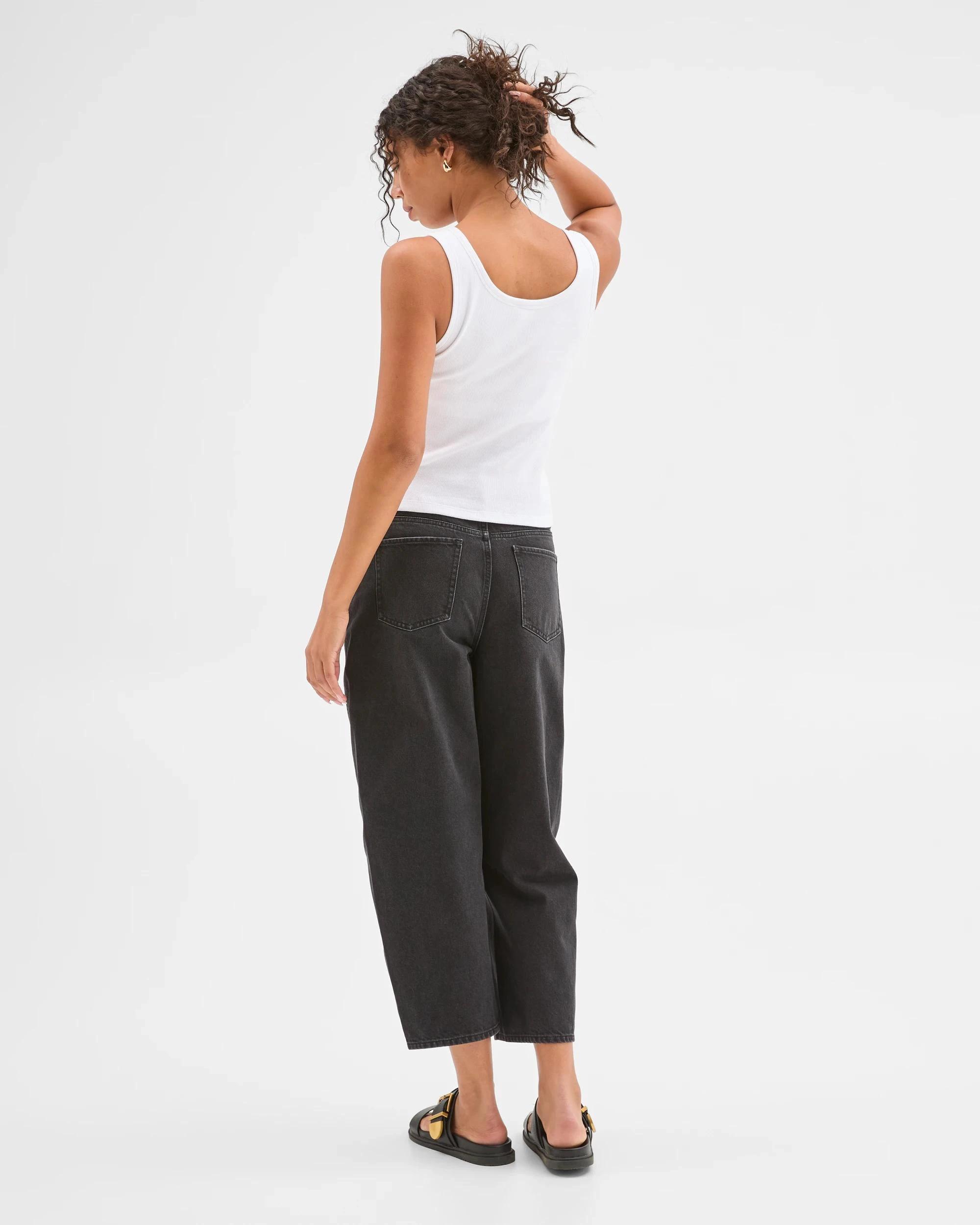 7 Target Australian Cotton Blend Scoop Neck Tank Top with Shelf Bra WHITE, 7 of 7