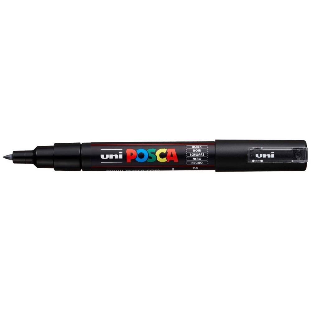 1 POSCA PC 1M Paint Marker Black, 1 of 6