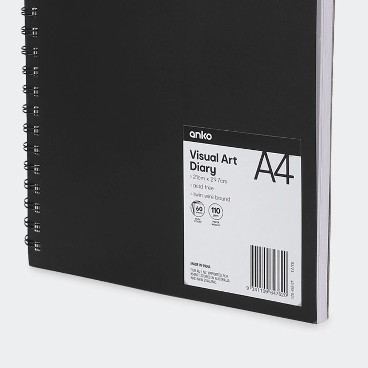 4 A4 Visual Art Diary - Black, 4 of 5