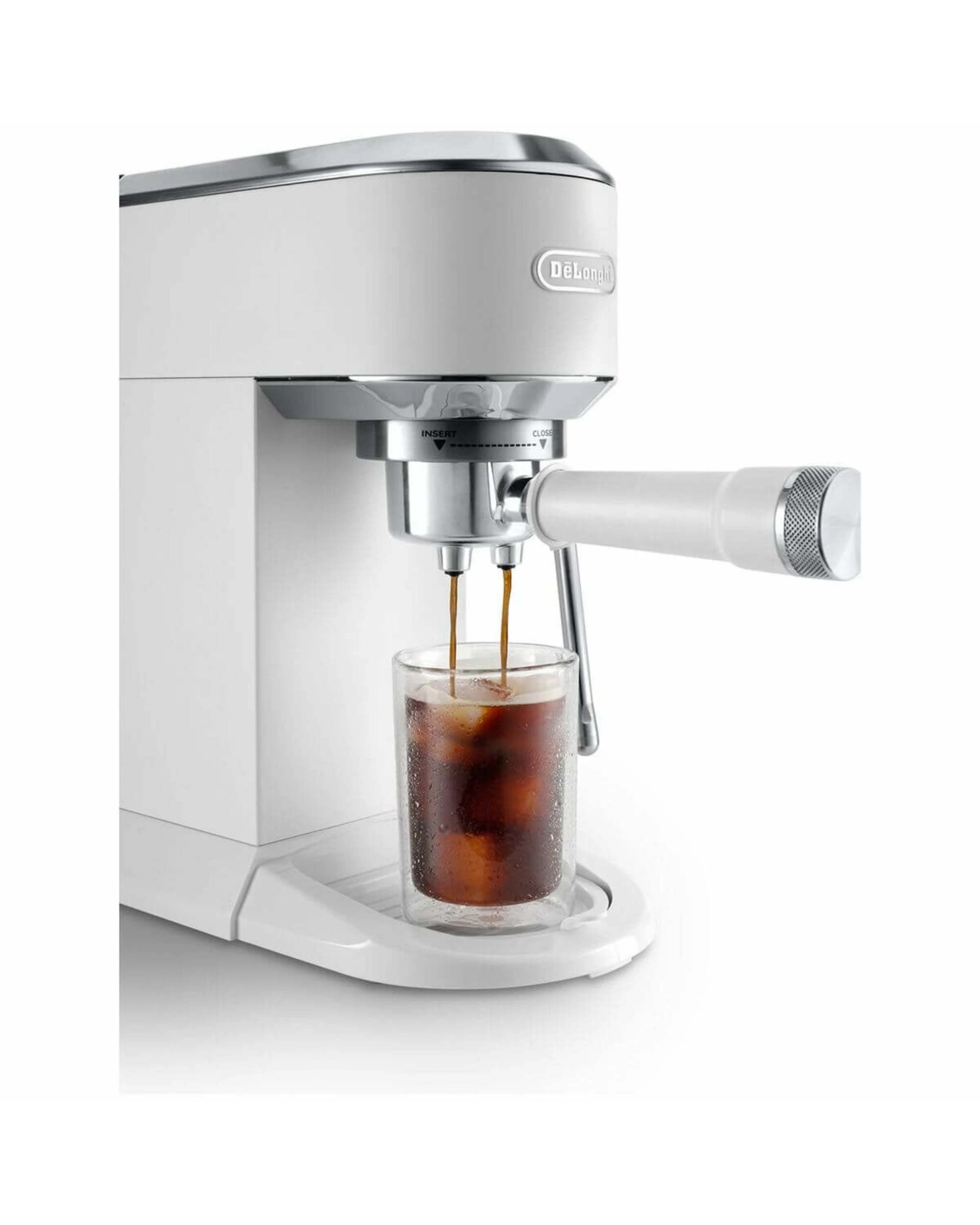 2 De'Longhi Dedica Duo Coffee Machine with Cold Brew White, 2 of 5