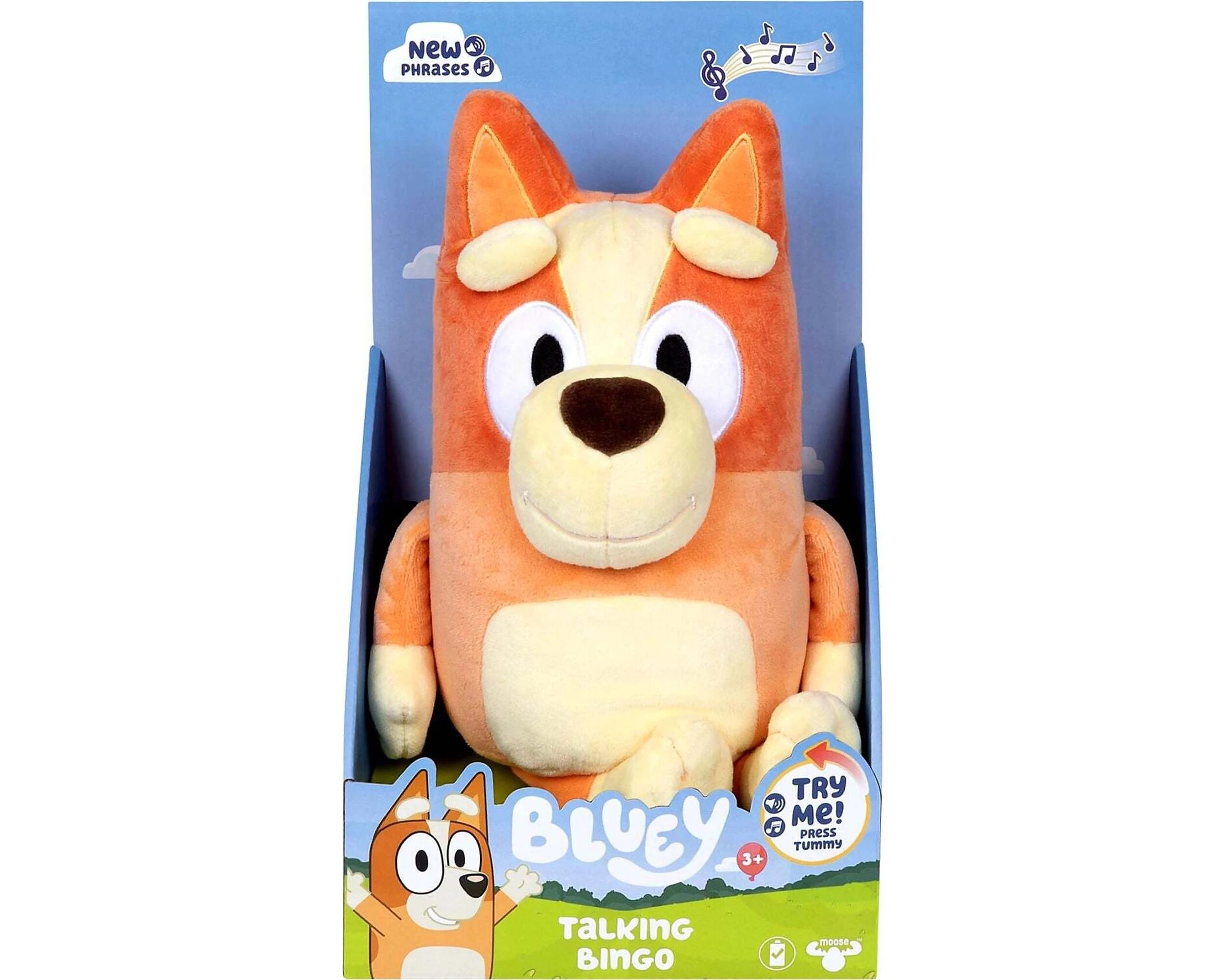 Bluey - Talking Bingo 12-Inch Plush - Blue - Blue - Kmart