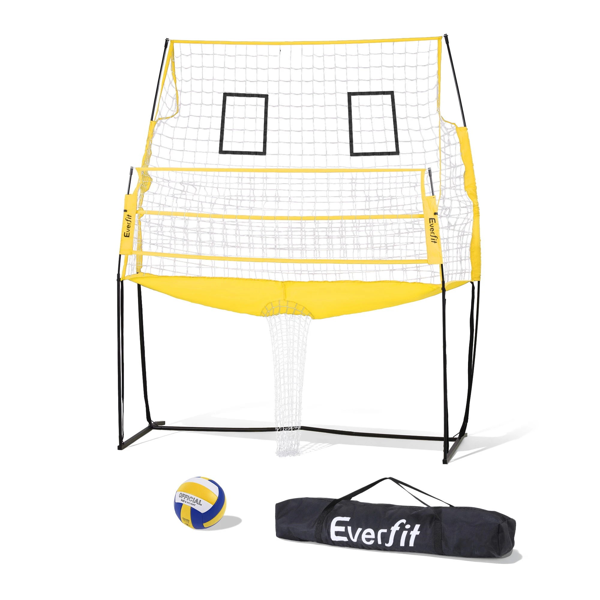 1 Everfit 8ft Volleyball Net Free-standing Adjustable Height Portable with Ball and Bag - Green, 1 of 8