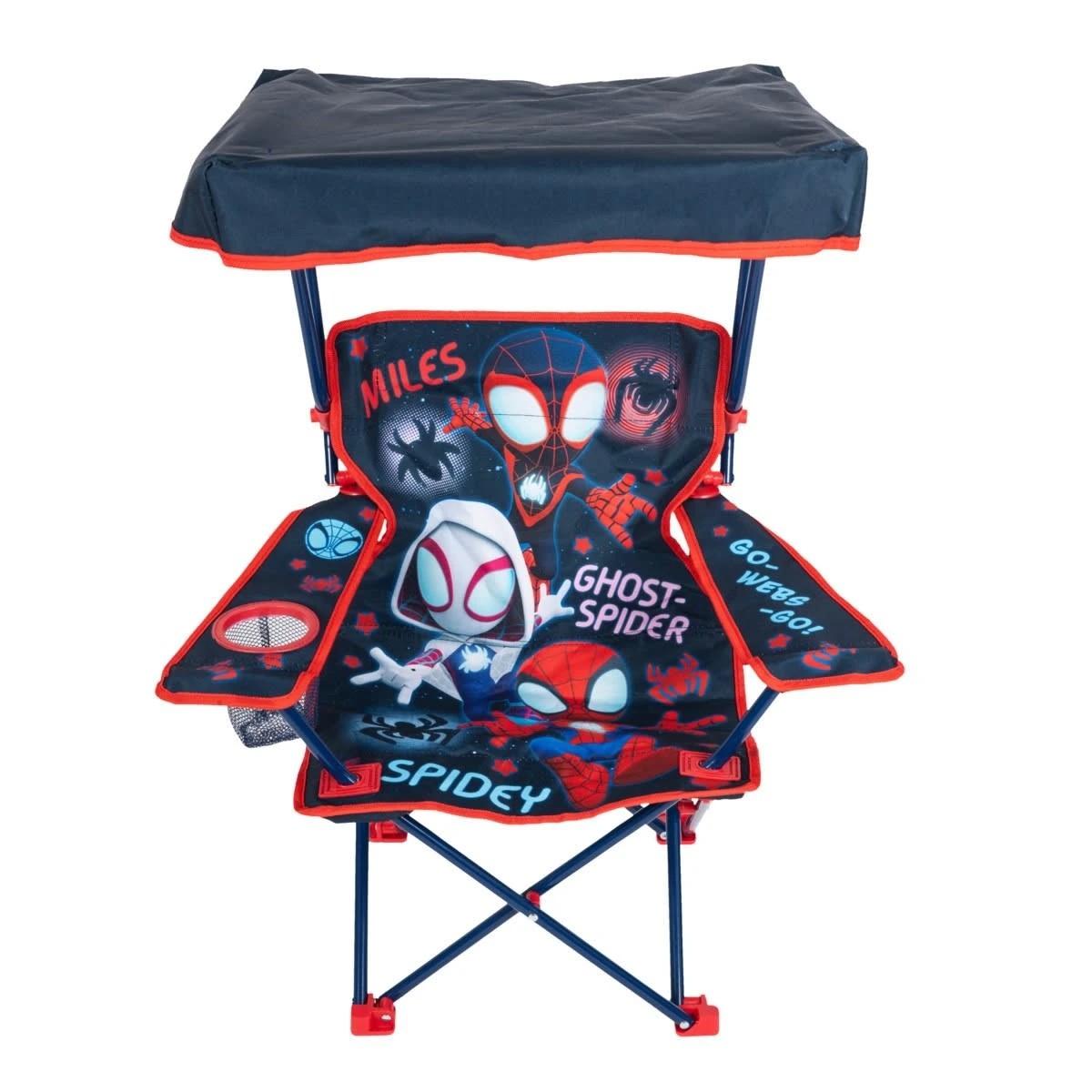 4 Disney Junior Marvel Spidey and His Amazing Friends Camping Chair with Canopy, 4 of 6