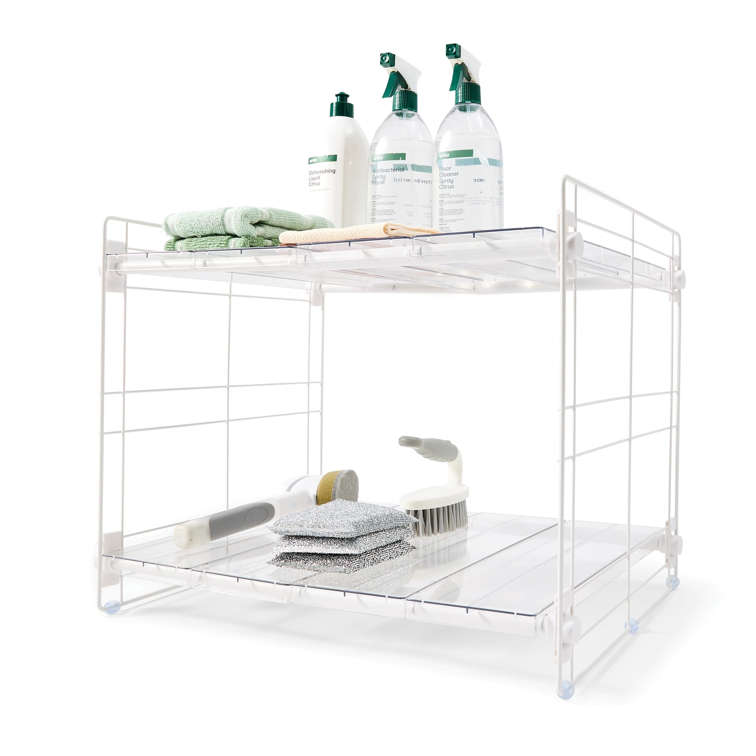1 Clear Undersink Extendable Shelves, 1 of 10