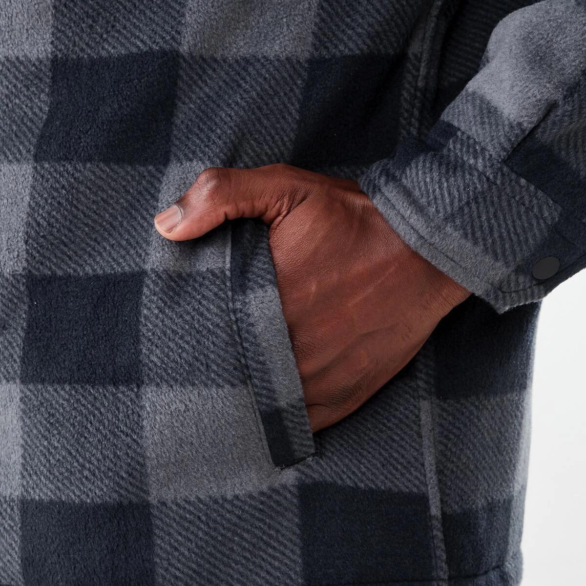 8 Workwear Padded Industrial Jacket Black Chk, 8 of 8