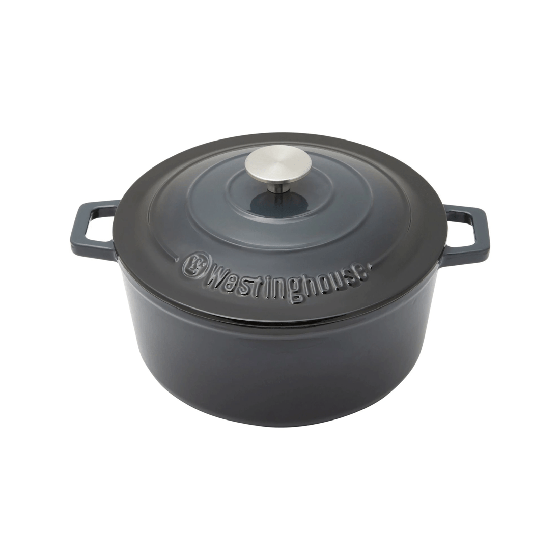 6 Westinghouse 5L Round Cast Iron Casserole Pot, 6 of 7