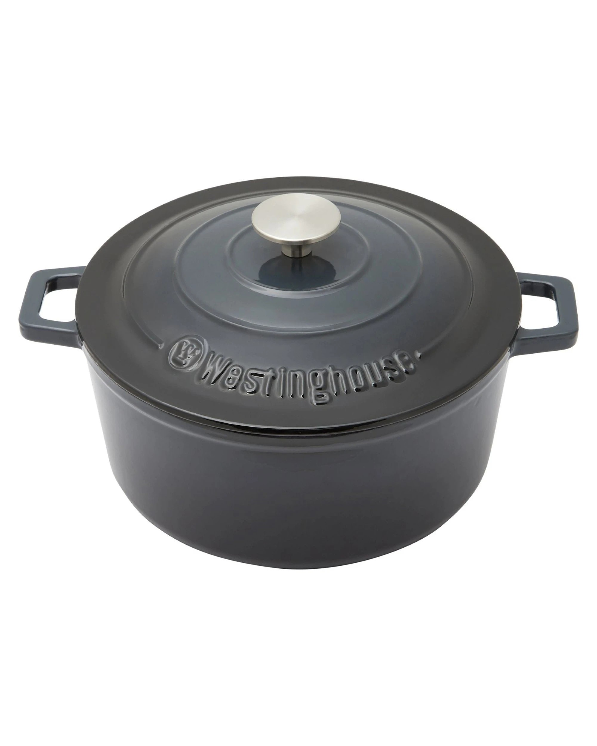 6 Westinghouse 5L Round Cast Iron Casserole Pot, 6 of 7