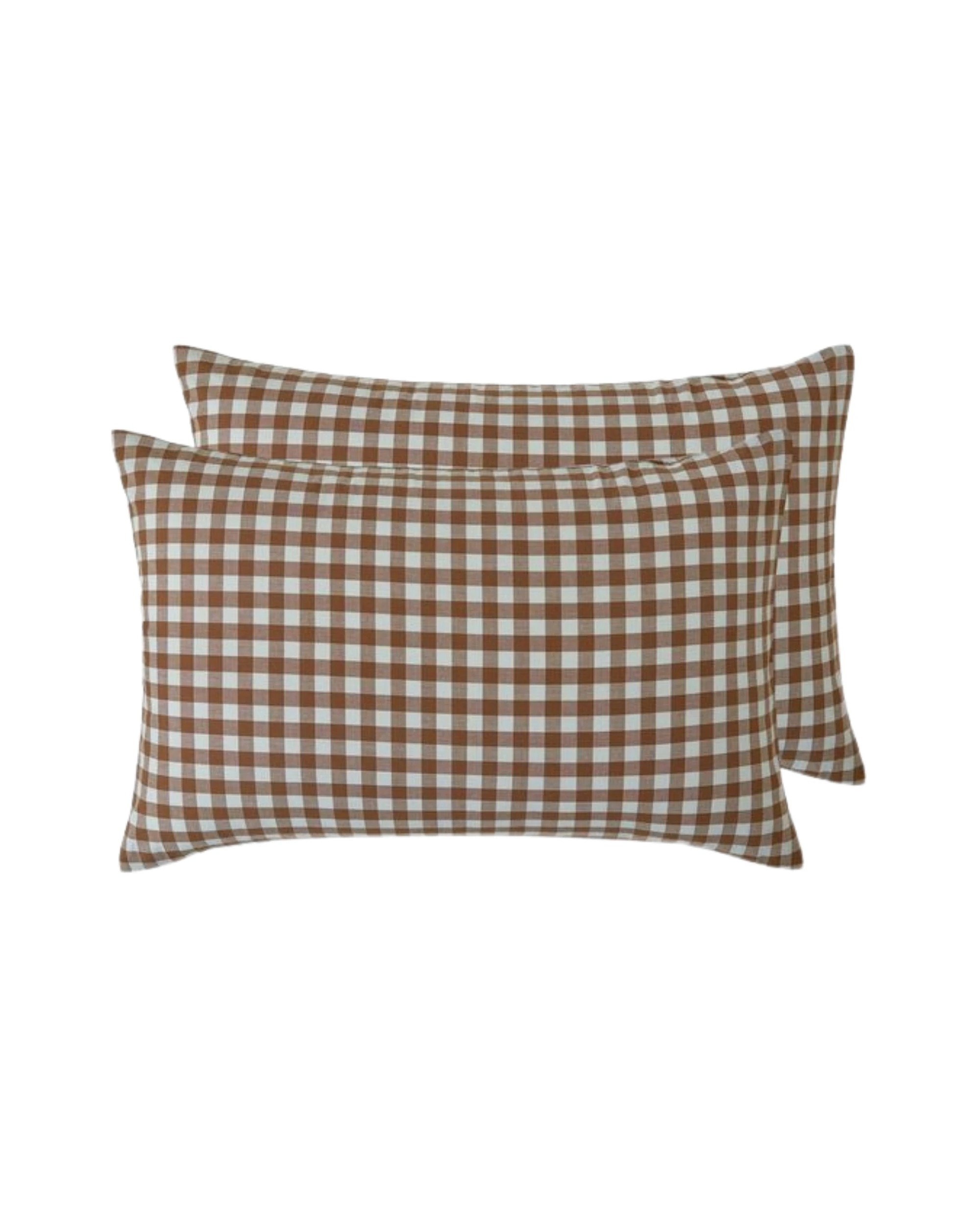 5 Gioia Casa Yarn-Dyed Vintage Washed Cotton Sheet Set - Double Bed - Brown, 5 of 5
