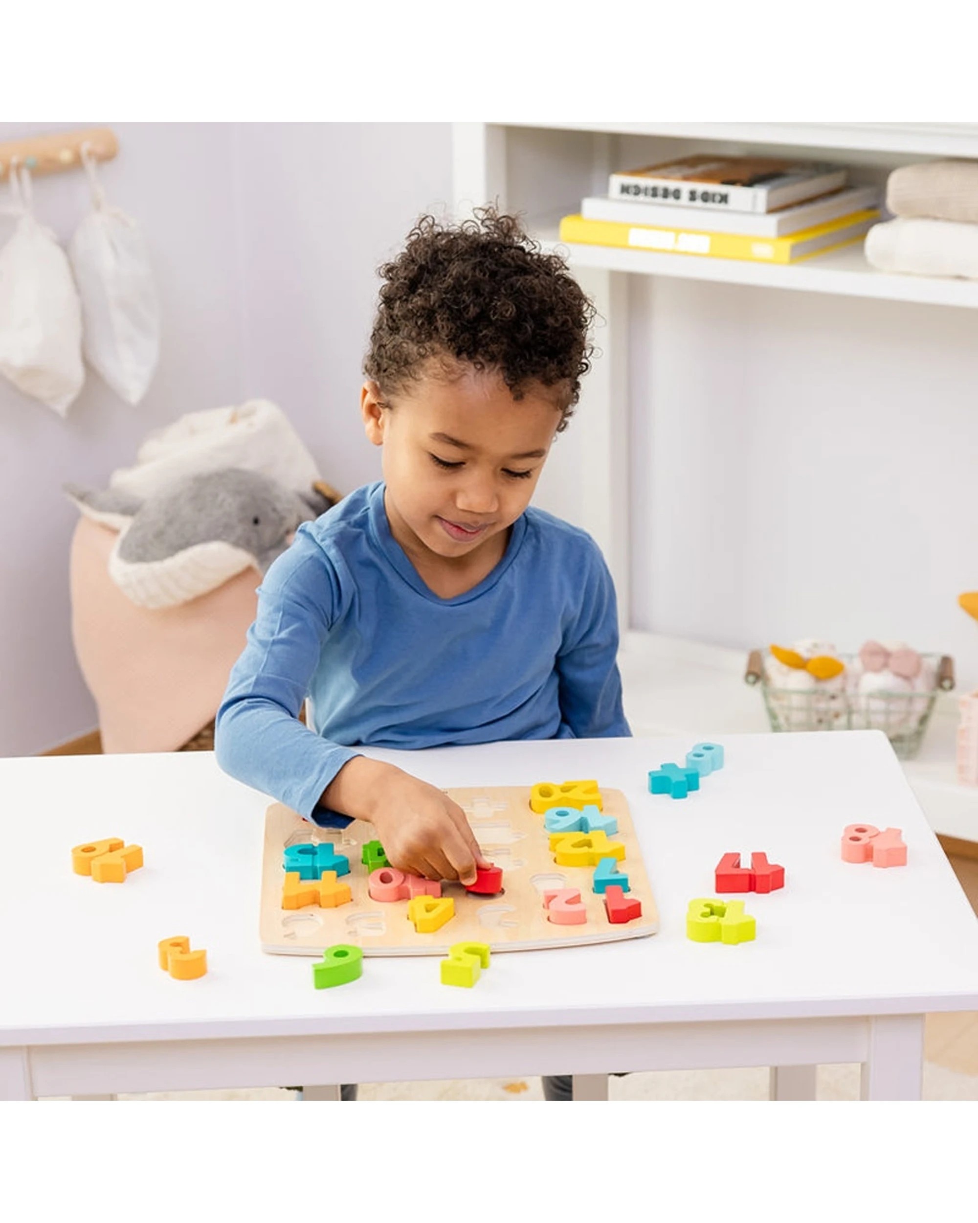 5 Hape Chunky Number Math Puzzle Educational Toy For Kids - Multi, 5 of 5