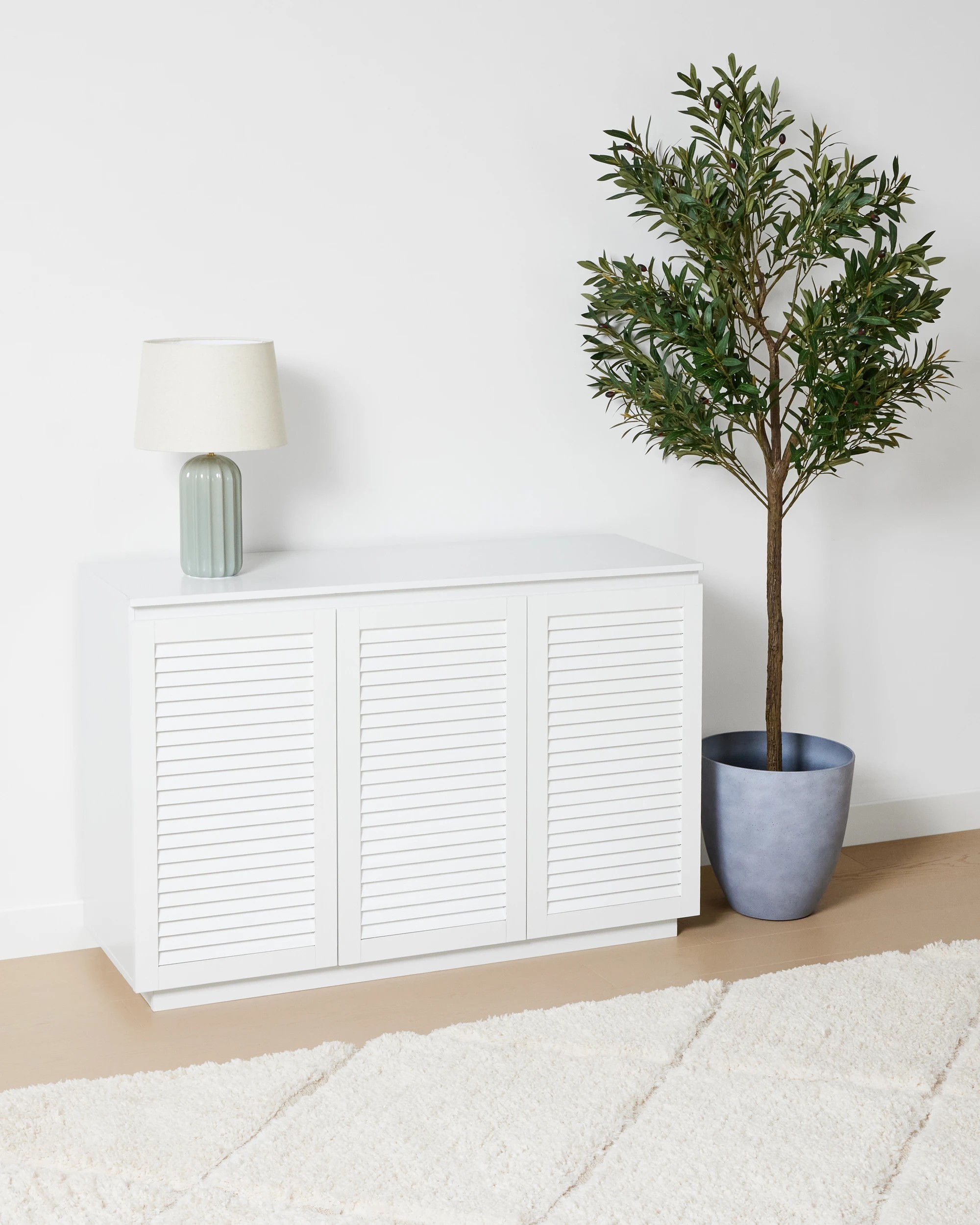 2 Charlie 3 Door Sideboard - White, 2 of 9