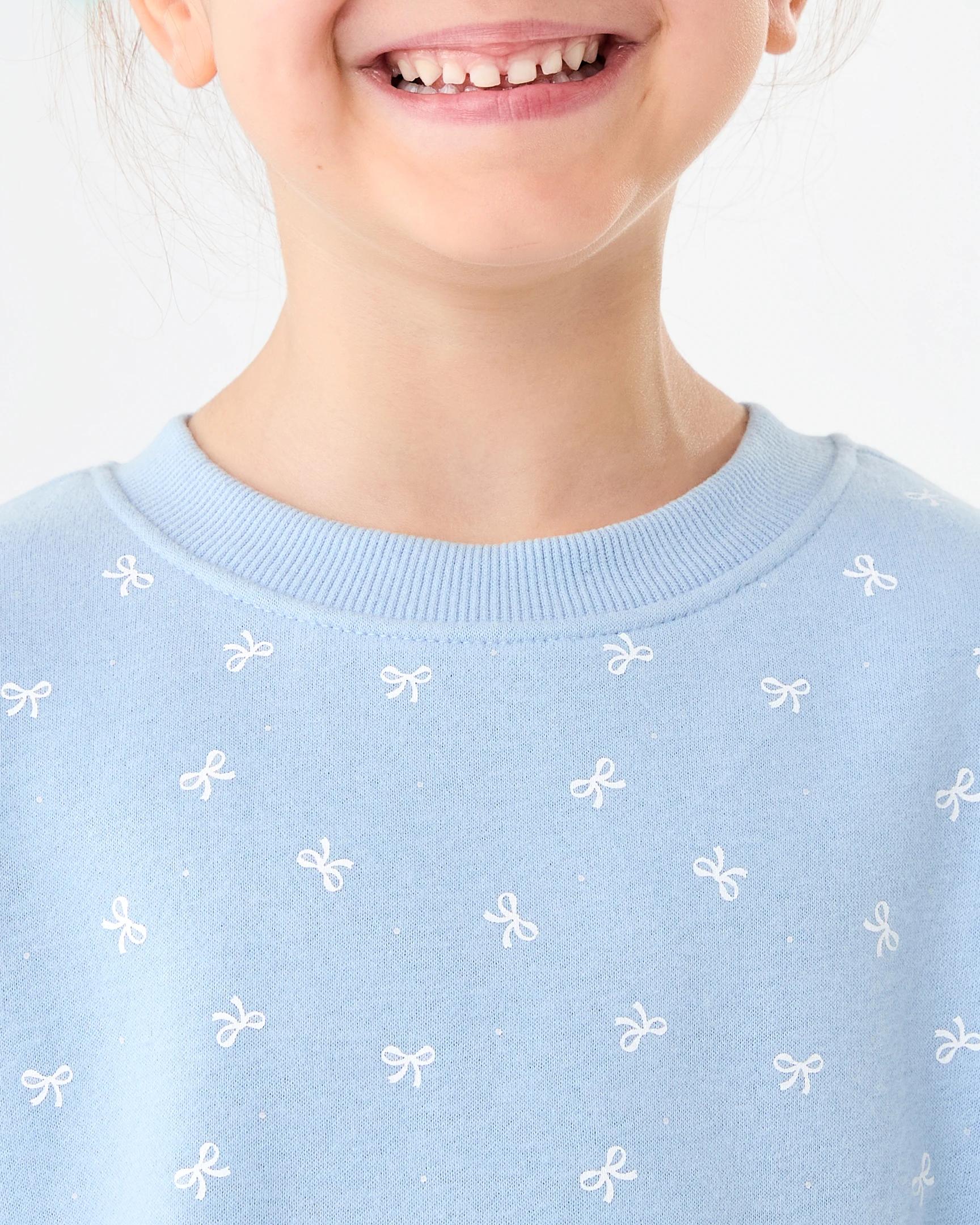 5 Fleece Dress Blu Bow, 5 of 8