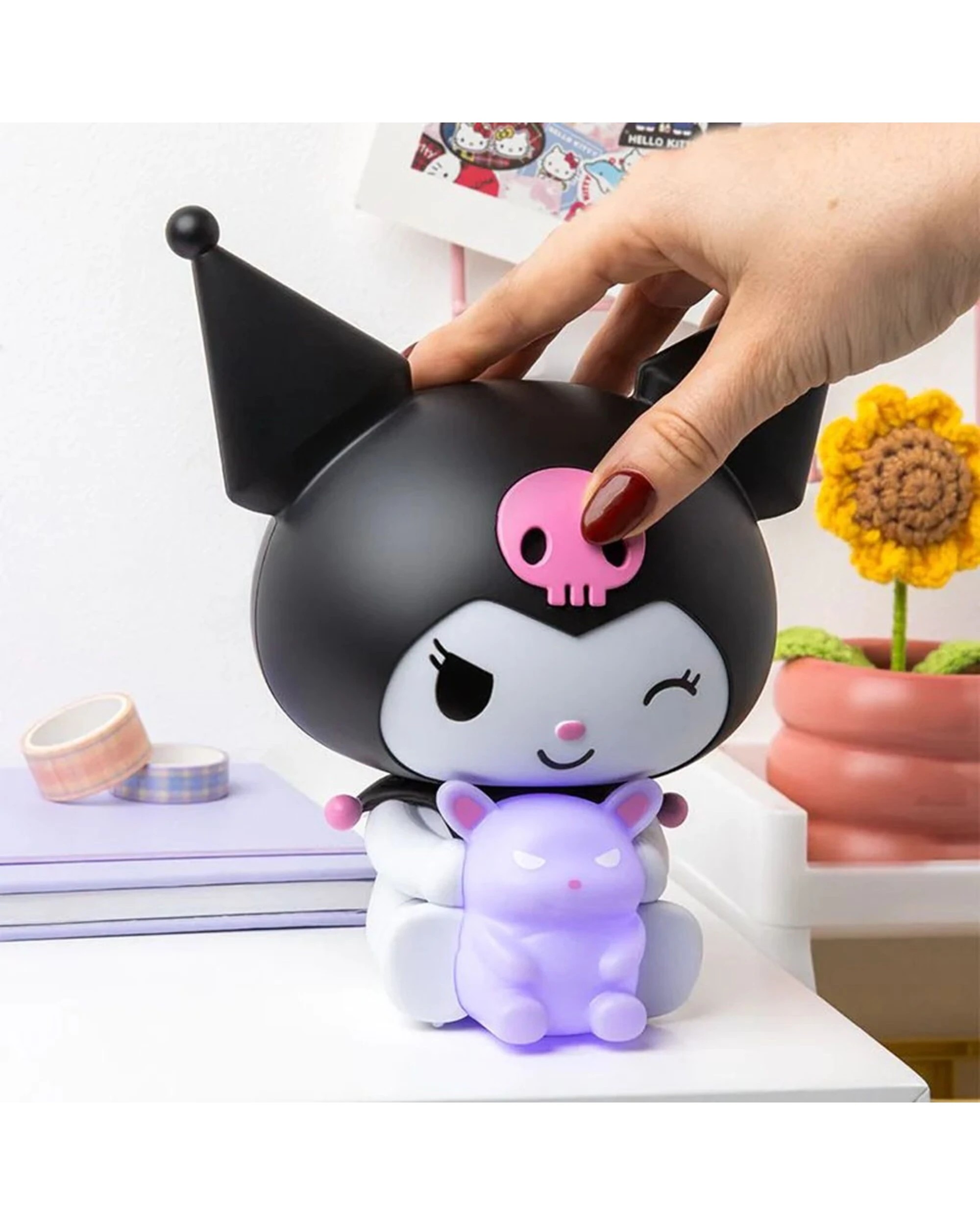 2 Sanrio - Hello Kitty - Kuromi GloBuddy Lamp, 2 of 4