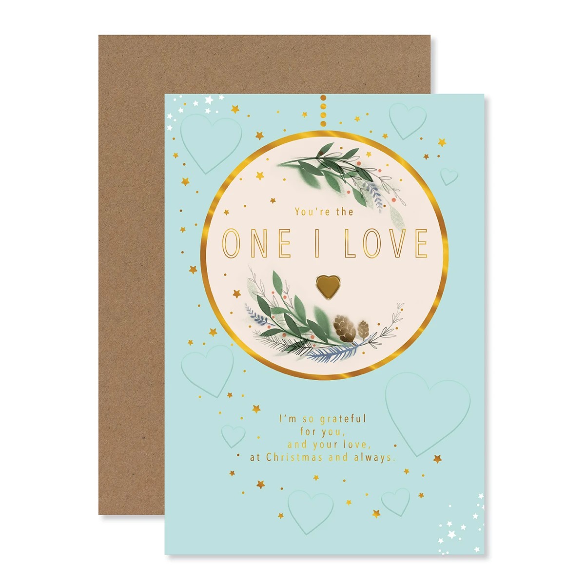 1 Hallmark Christmas Card - I Love Hearts, 1 of 3