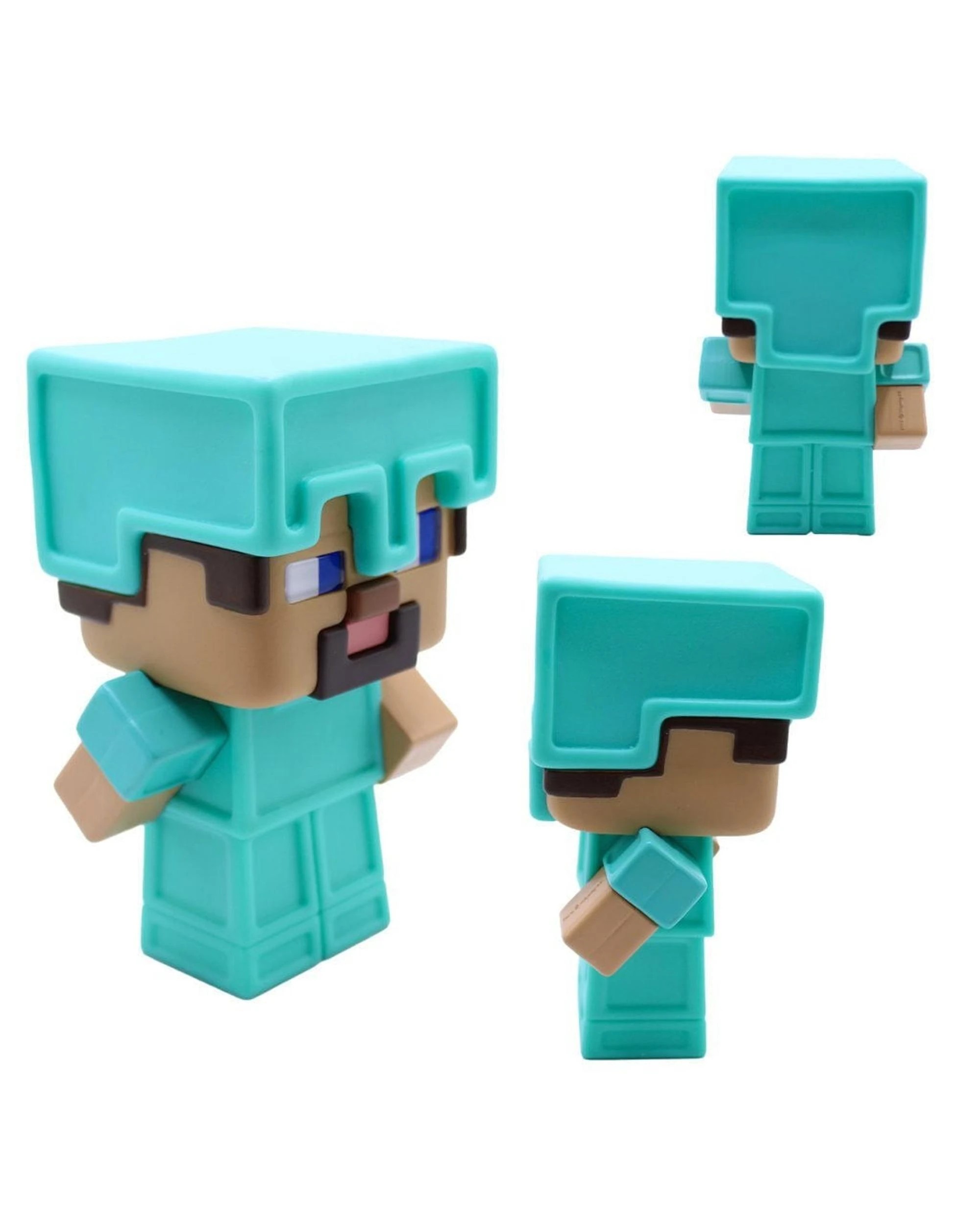 3 Minecraft Softeez Diamond Armour Steve Squishy Figure, 3 of 3