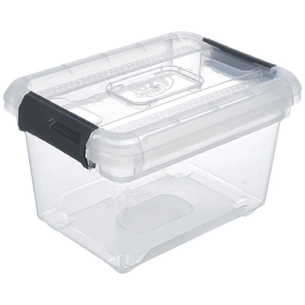 1 Ezy Storage 1.8L Solutions Plus Storage Container Clear, 1 of 6