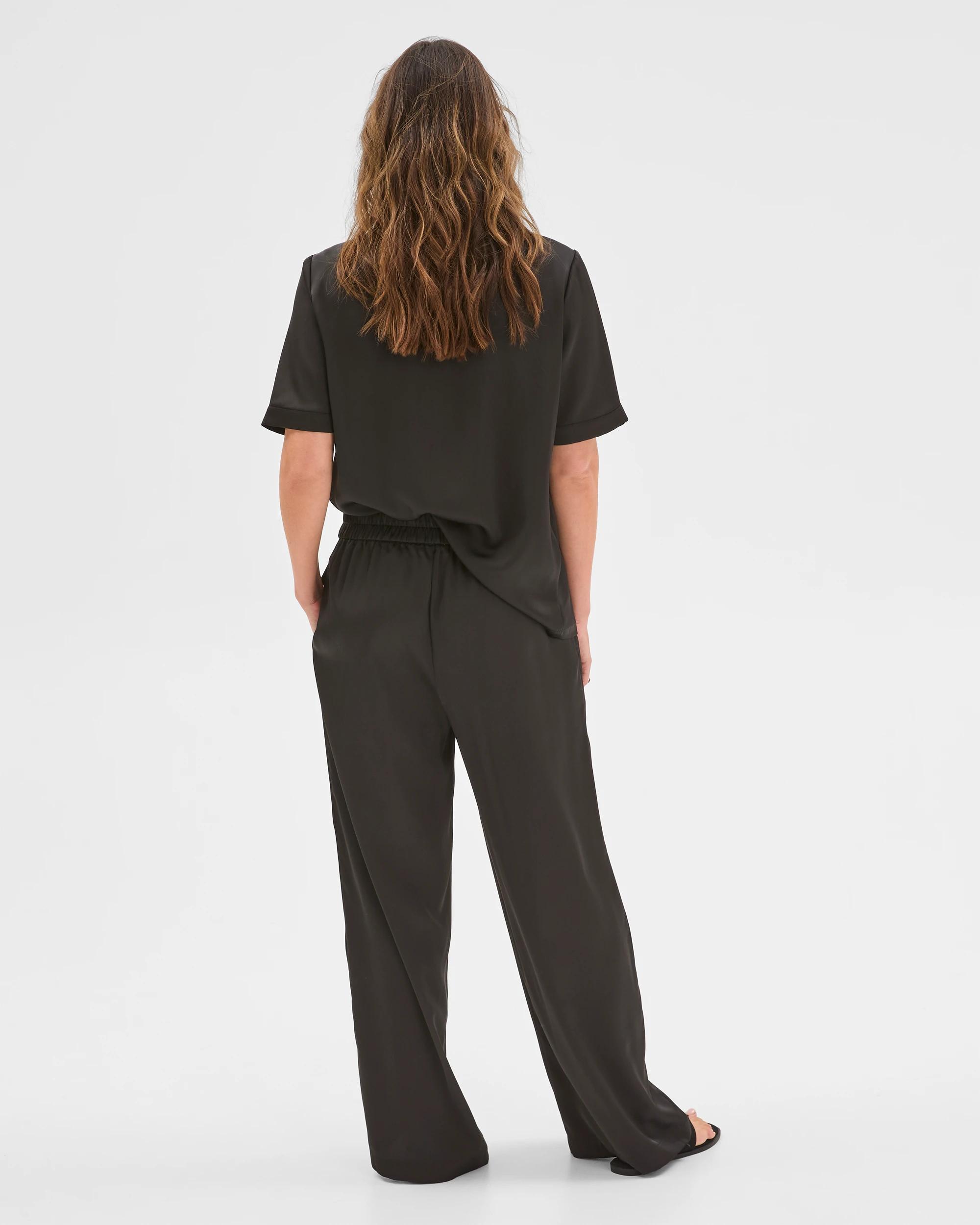 6 Preview Satin Pants BLACK, 6 of 6