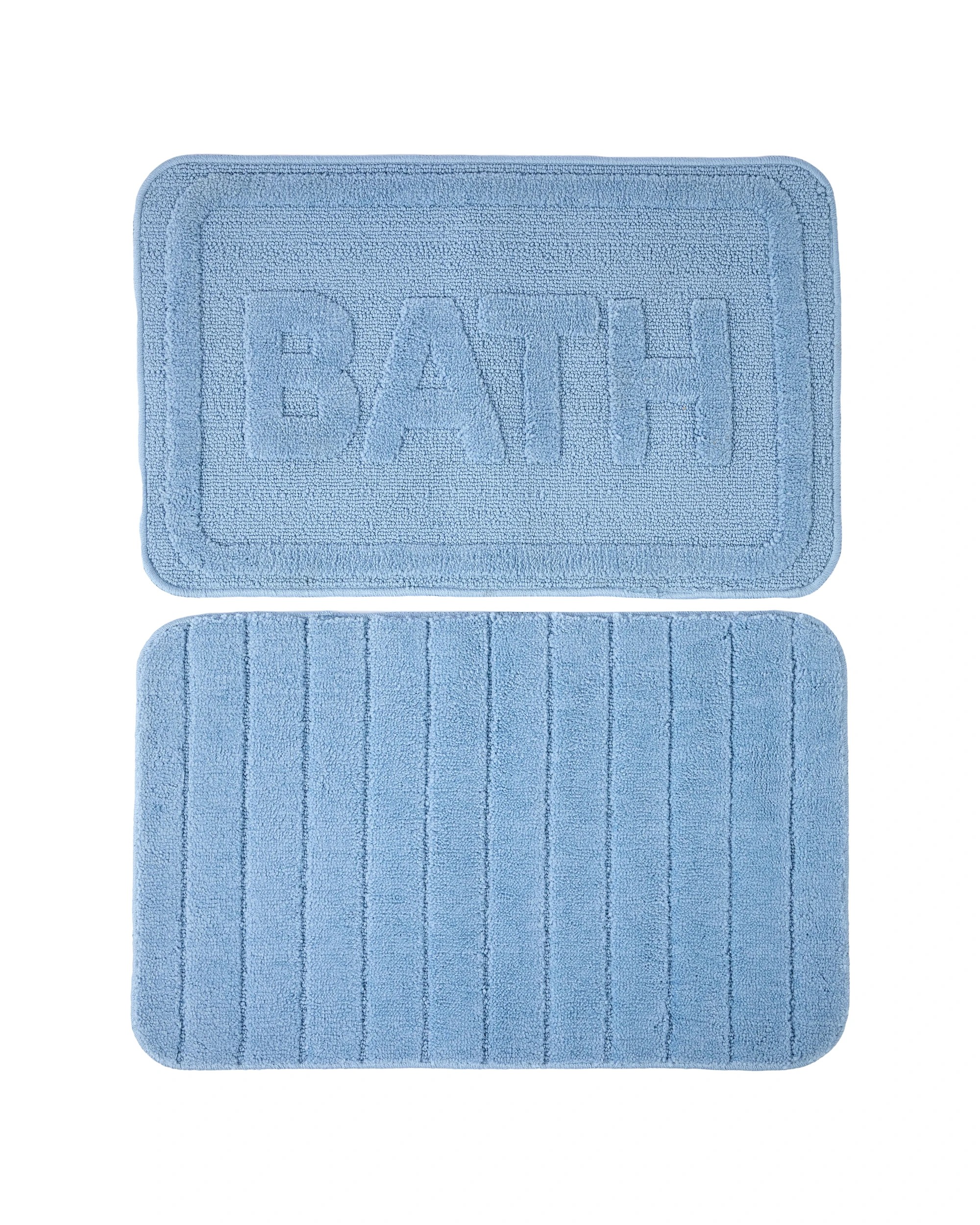 1 Set of 2 Bathmats - Blue, 1 of 5
