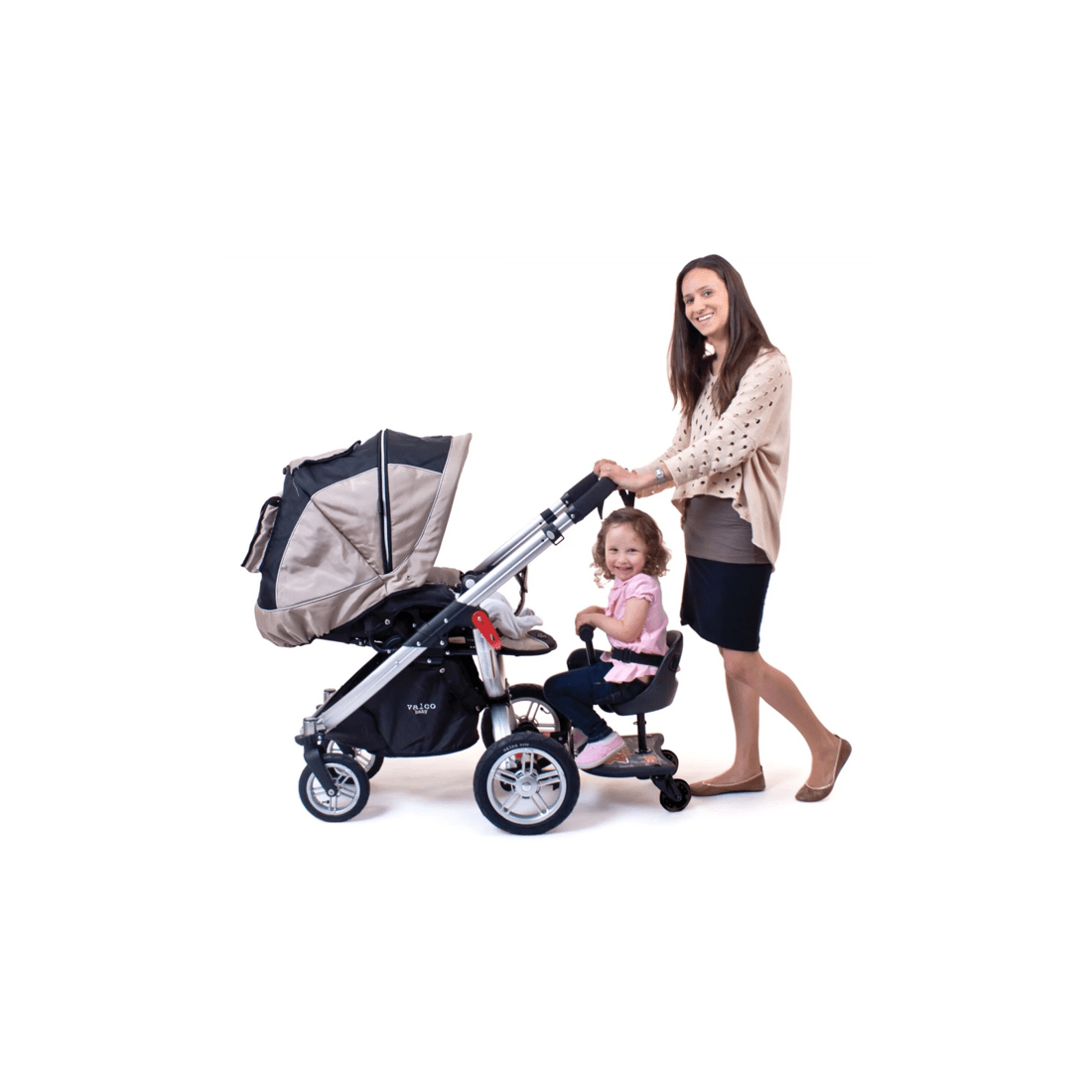 3 Vee Bee Ez Rider Stand Sit Toddler Tandem Seat Board Connector For Stroller Pram
 - Black, 3 of 9