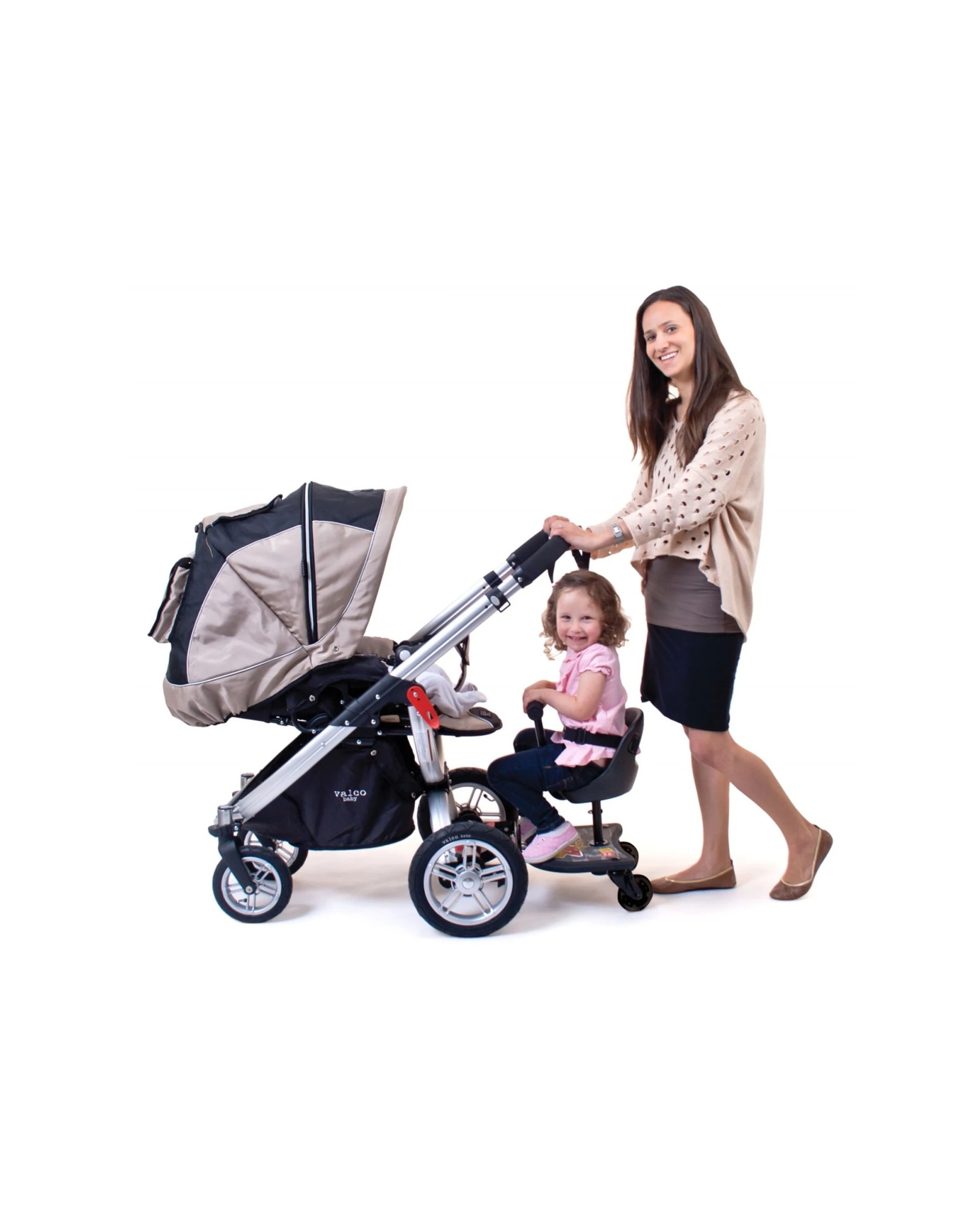 3 Vee Bee Ez Rider Stand Sit Toddler Tandem Seat Board Connector For Stroller Pram
 - Black, 3 of 9