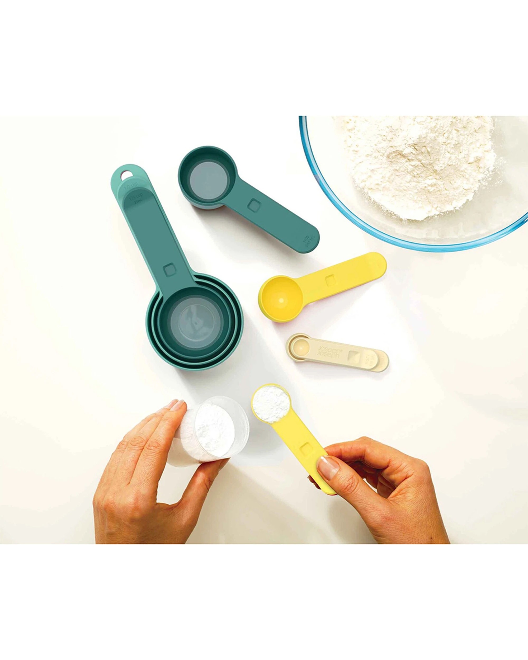 2 Joseph Joseph Nest Measures Opal Cooking Measuring Cup Set - Multi, 2 of 3