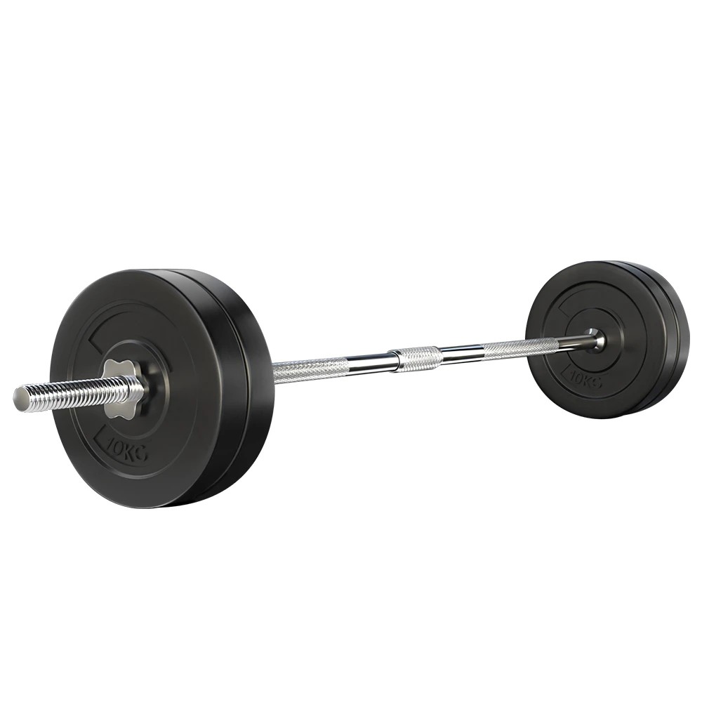 1 Everfit 48kg Barbell Set Weight Plates Bar Lifting Bench 168cm - Multi, 1 of 6