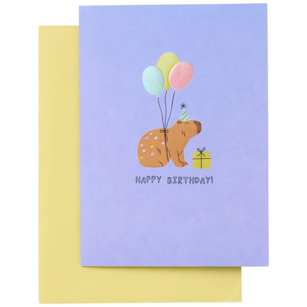 1 Lasting Impressions Happy Birthday Card Capybara, 1 of 2
