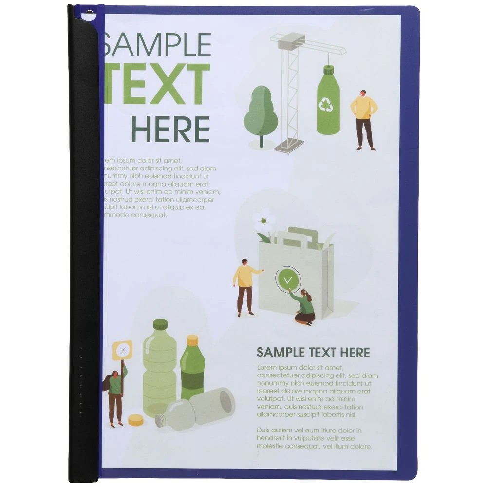 3 J.Burrows A4 Clamp File Purple, 3 of 3