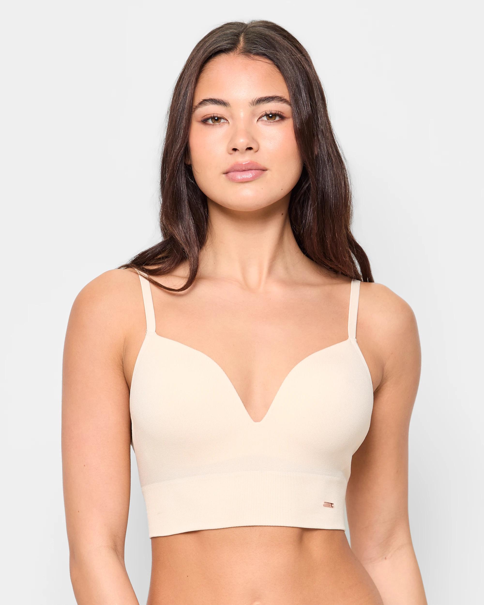 1 Ribbed Seamfree Push Up Crop - Lily Loves SHELL, 1 of 3