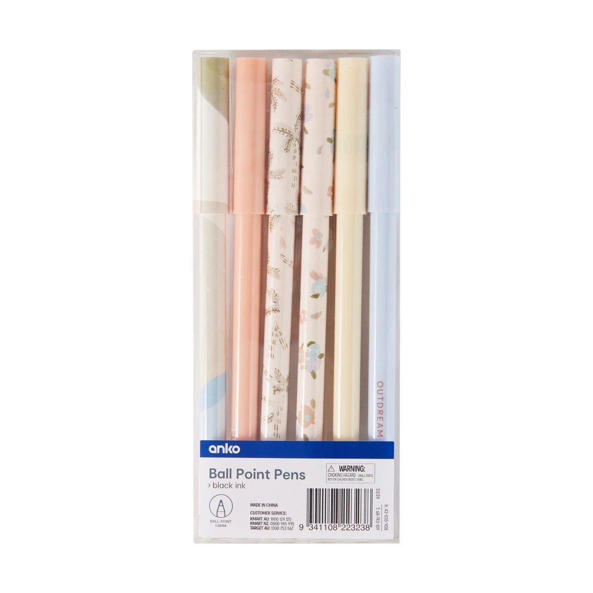 1 6 Pack Ball Point Pens - Timeless, 1 of 6