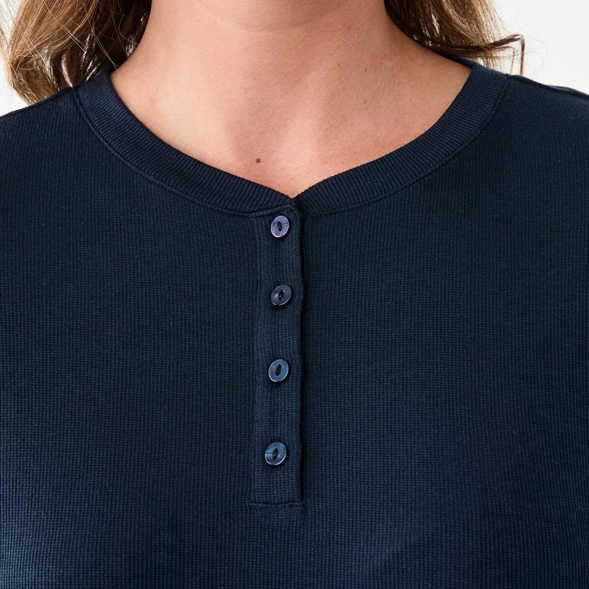 5 Long Sleeve Comfort Rib Top Midnight, 5 of 5