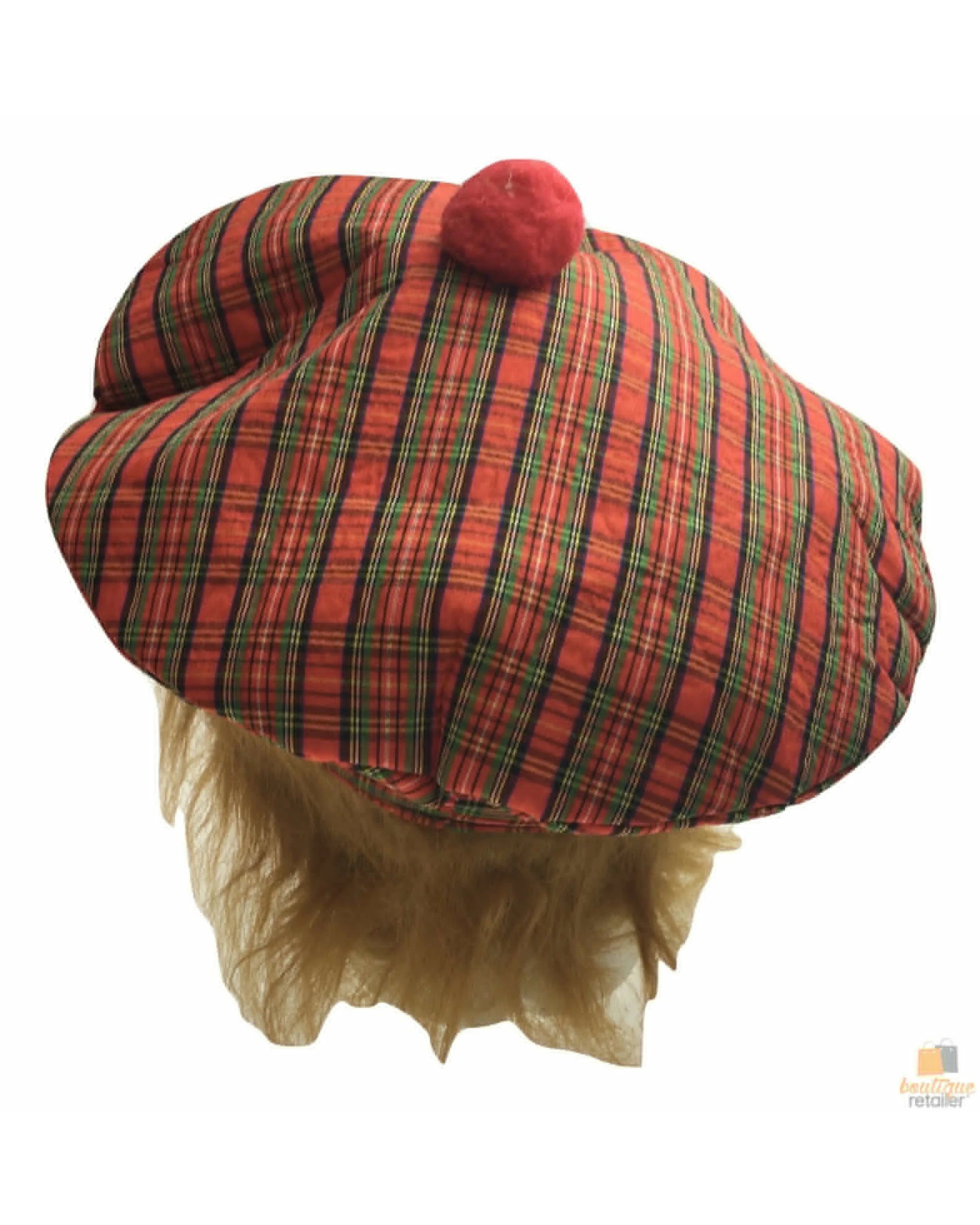 2 BR Costumes Tam O'Shanter Fancy Dress Hat with Hair, 2 of 7