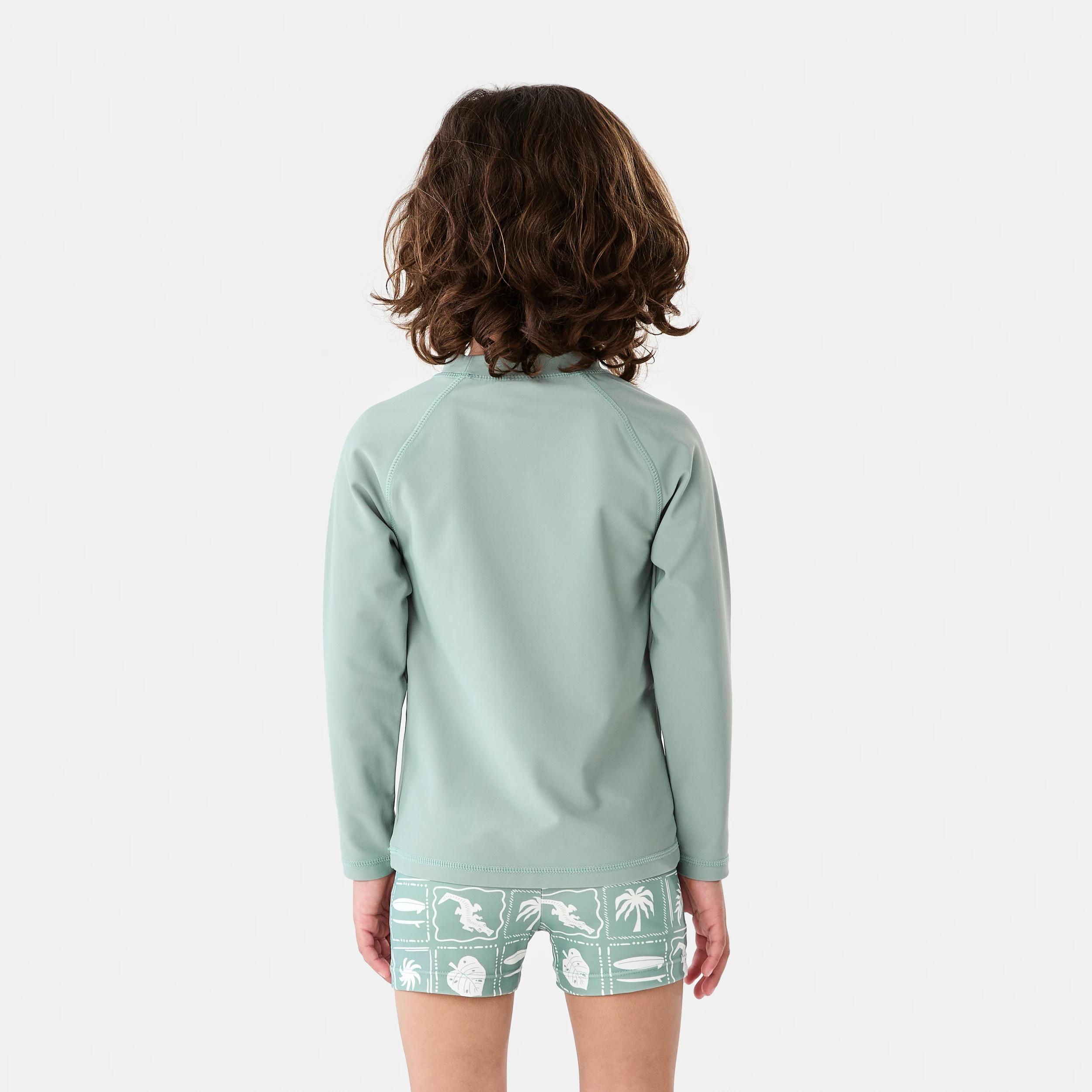 2 Long Sleeve Swim Set SURF ICON TILE GREEN, 2 of 7