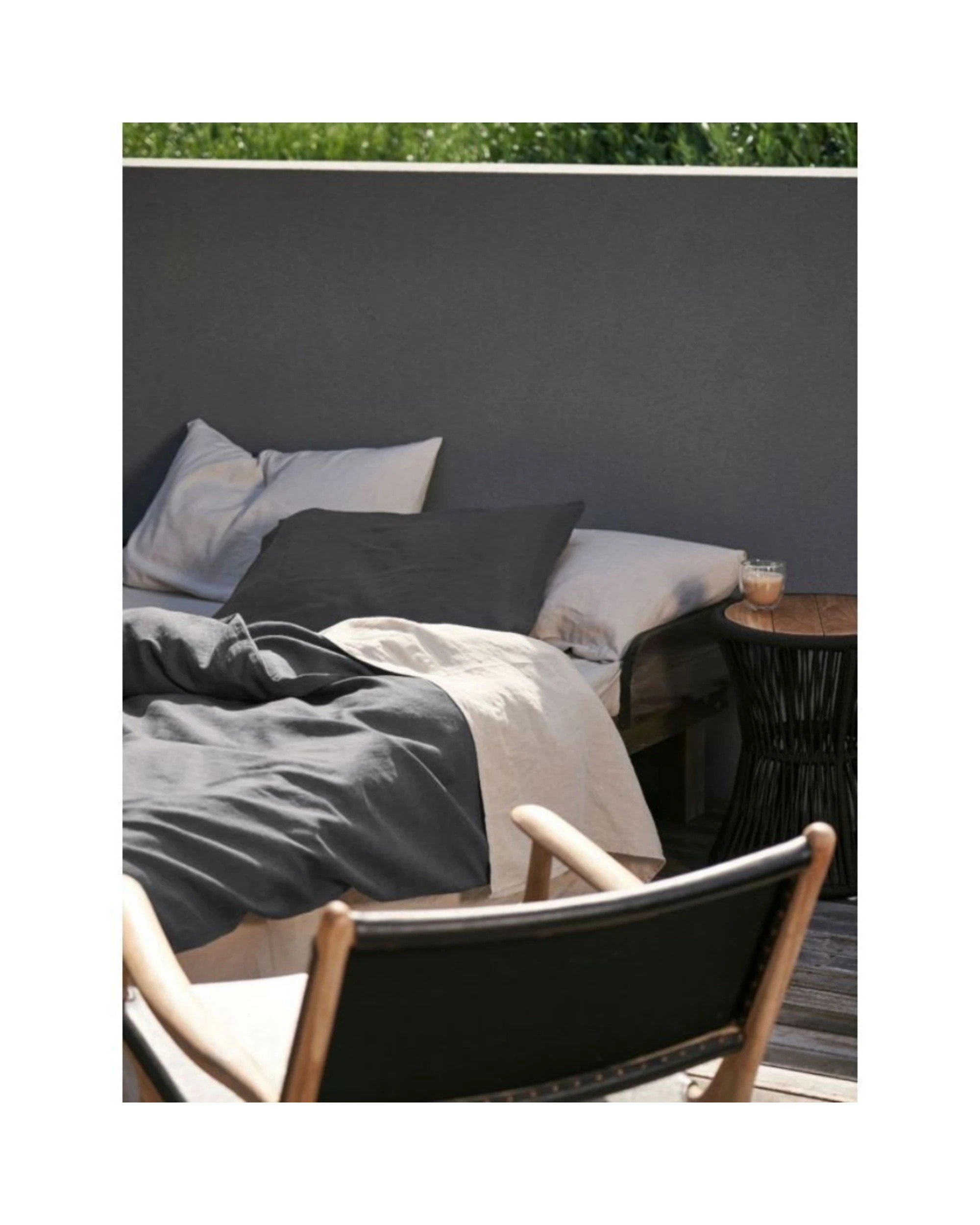 3 Linen House Nimes Pure Linen Bed Sheet Set - Queen Bed - Natural, 3 of 4