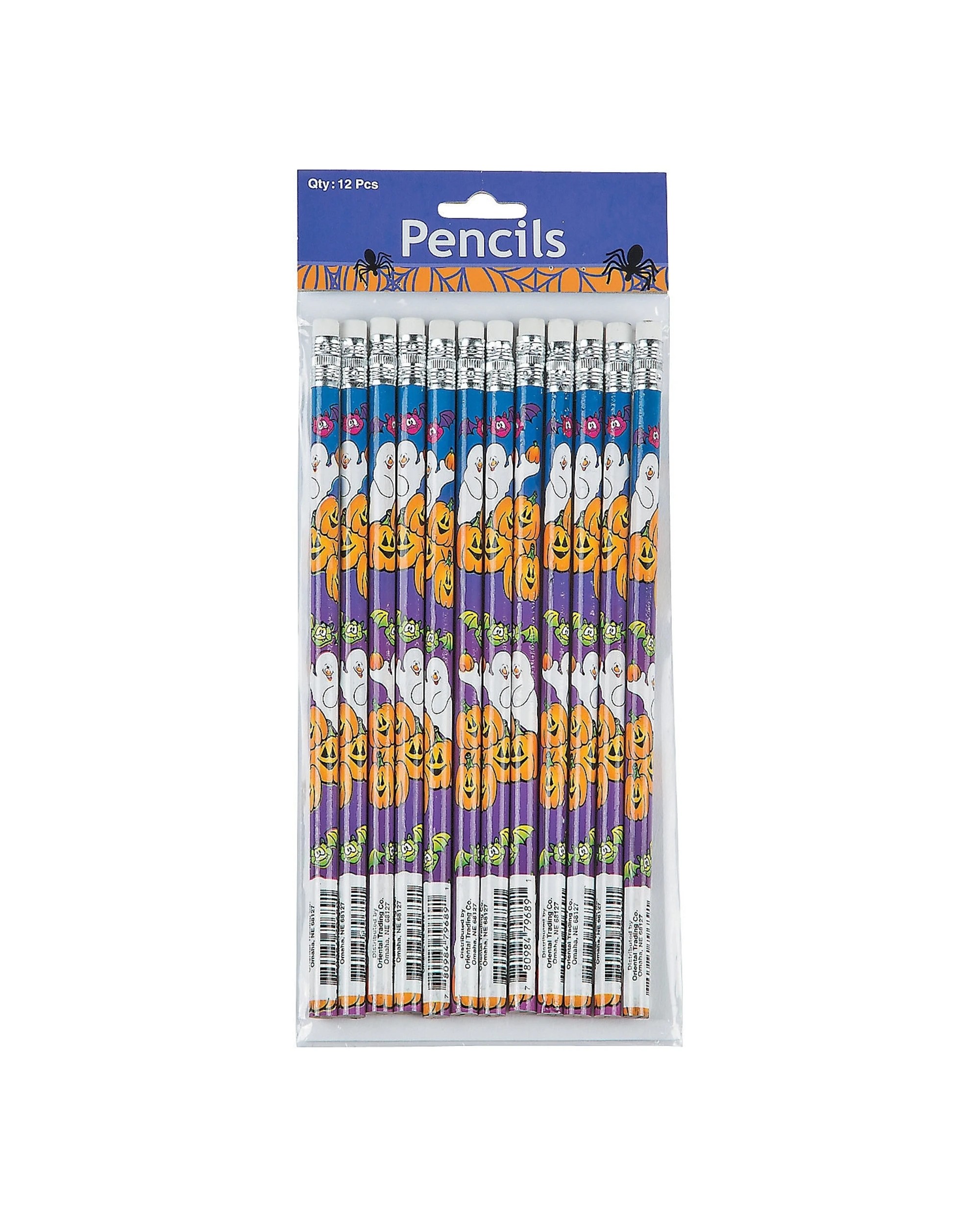 1 Fun Express Halloween Ghost Pencils Pack of 12 - Multi, 1 of 2