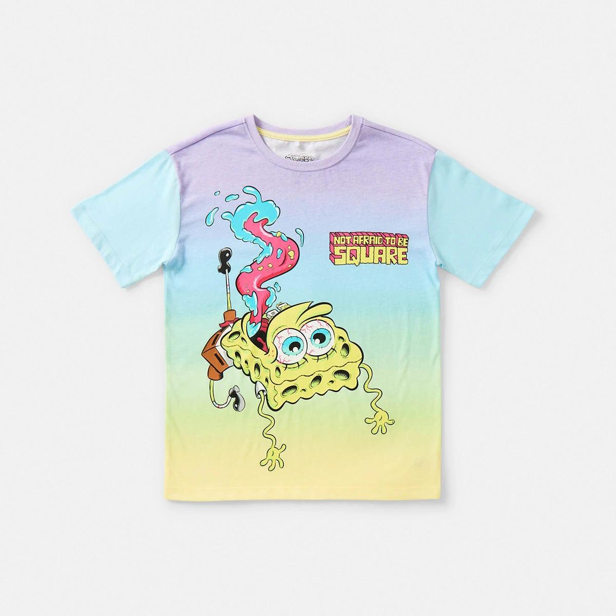 7 Short Sleeve SpongeBob SquarePants License T-shirt Spongebob, 7 of 8