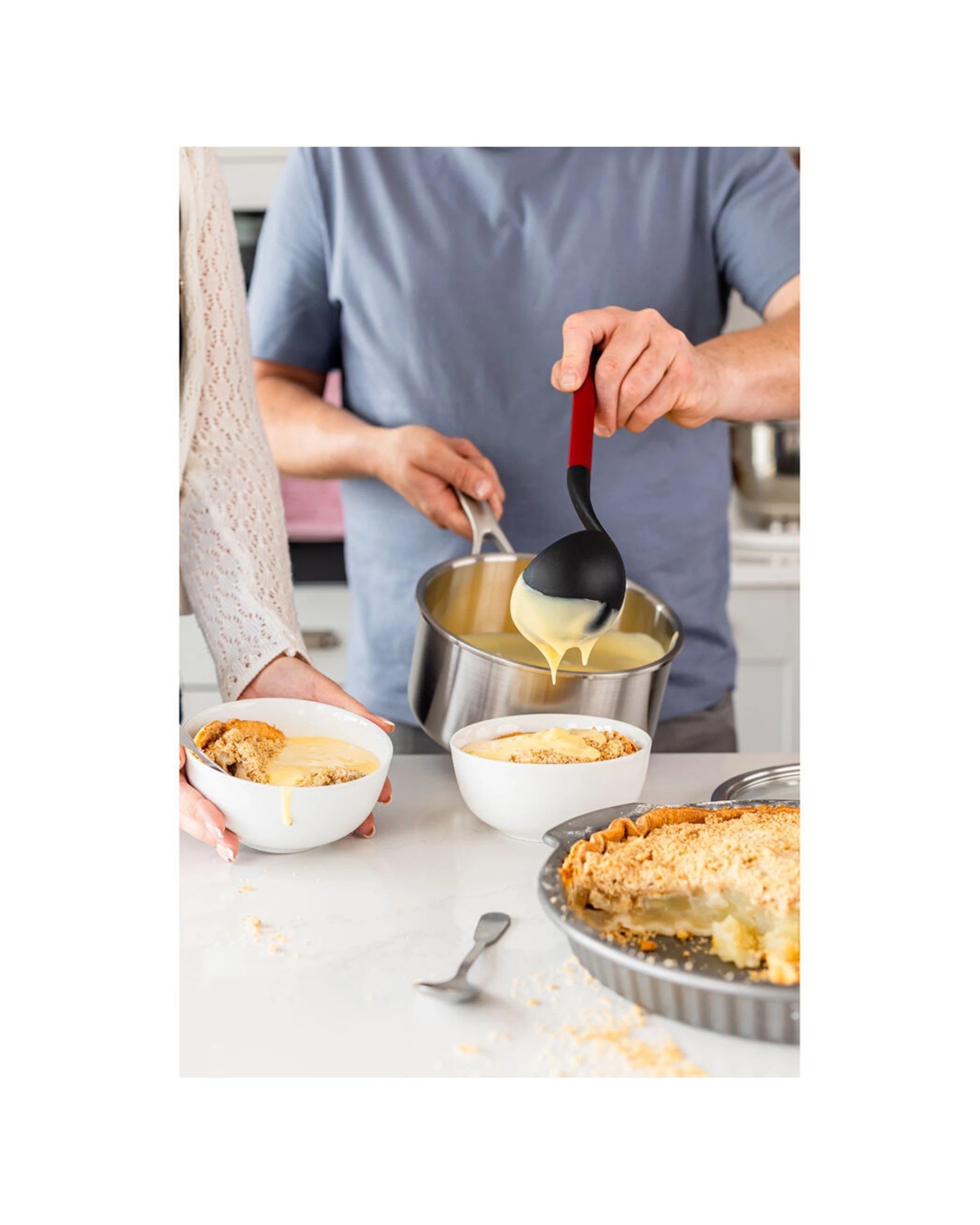 5 KitchenAid Classic Nylon Serving Ladle 2PK Heat Resistant Ergonomic Handle - Red, 5 of 6