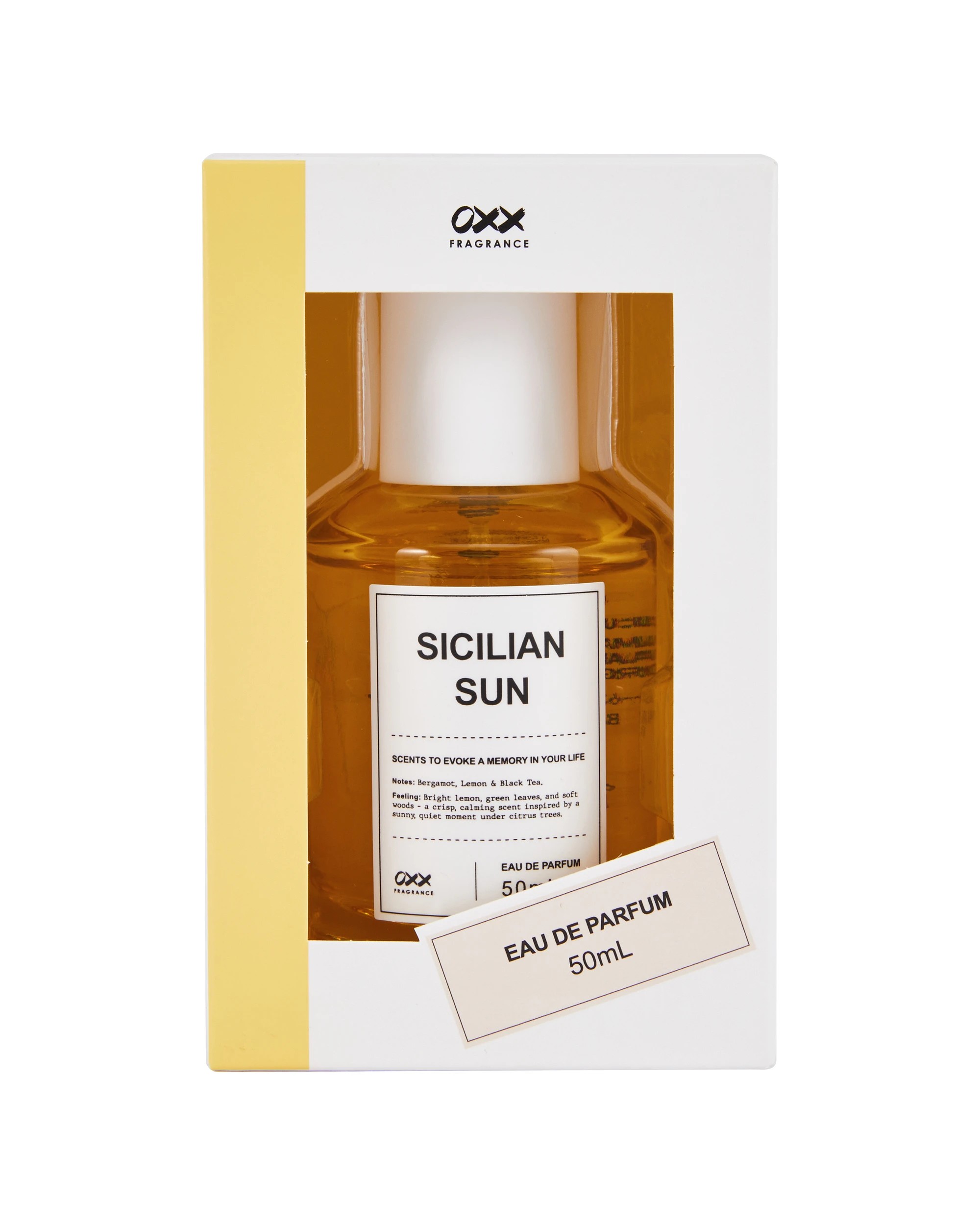 1 OXX Fragrance Sicilian Sun Eau De Parfum 50ml - Bergamot, Lemon and Black Tea, 1 of 6