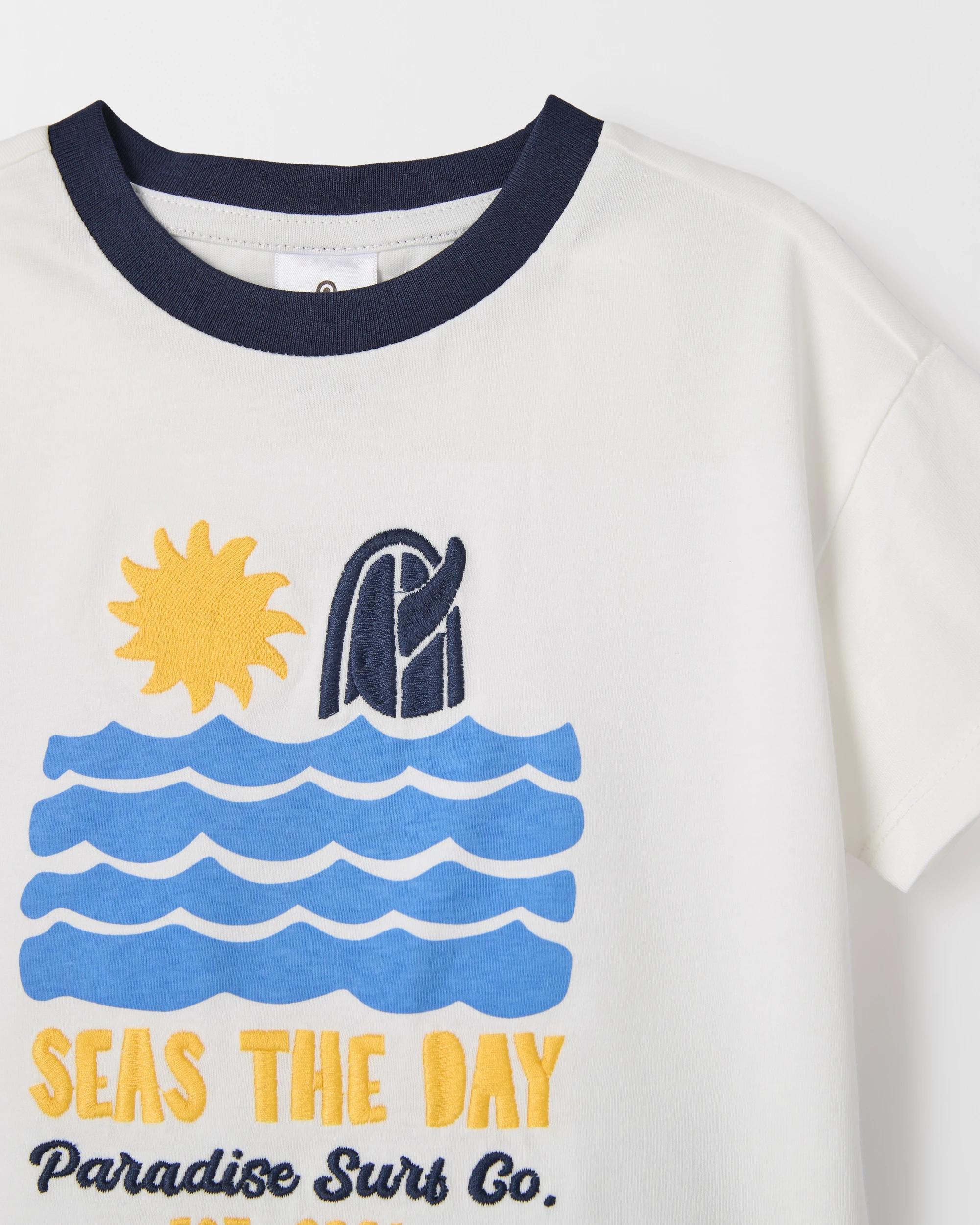 5 Target Baby Organic Cotton T-Shirt & Trackpants 2 Piece Set SEAS THE DAY CLOUD DANCER, 5 of 6