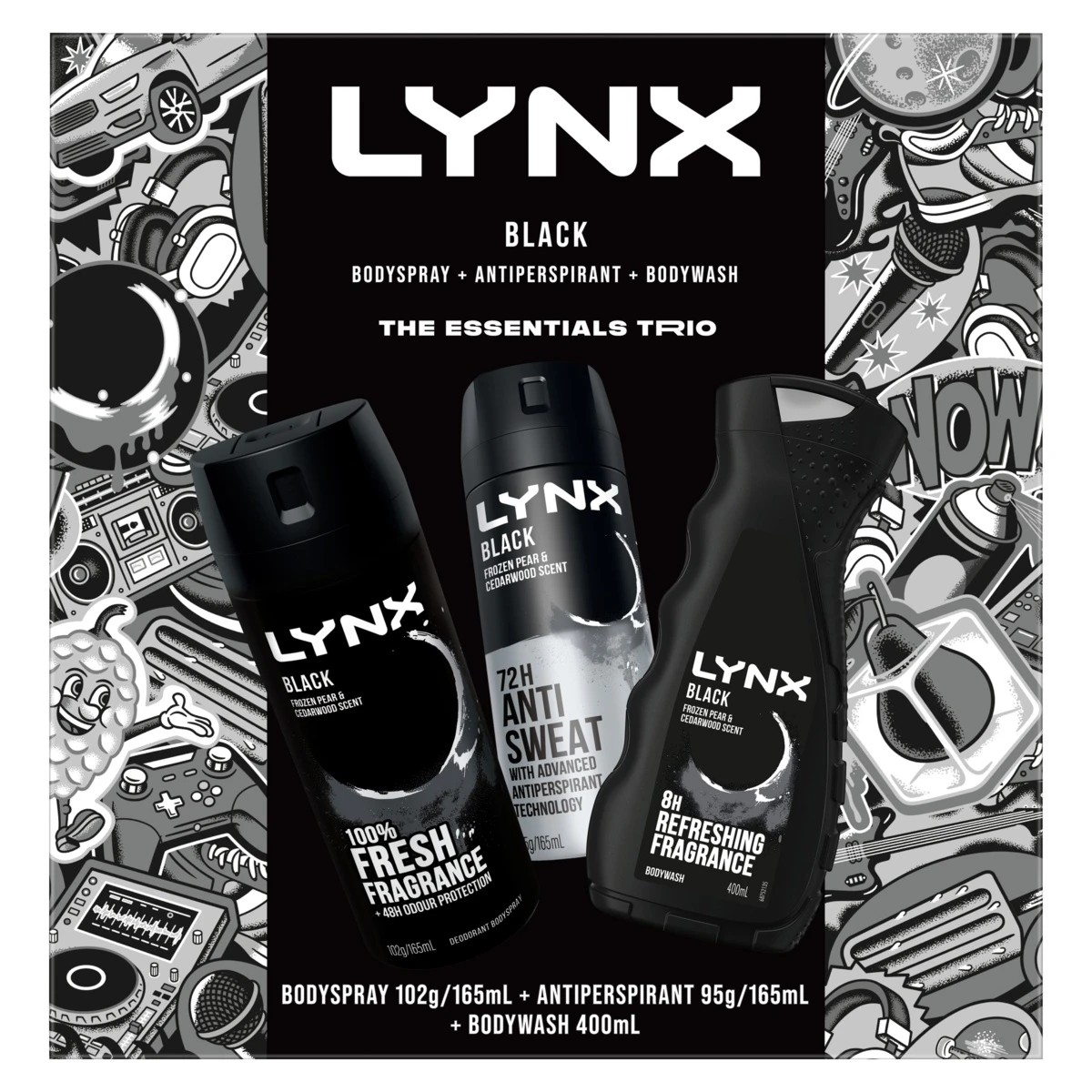 5 LYNX Black The Essential's Trio Gift Set, 5 of 6