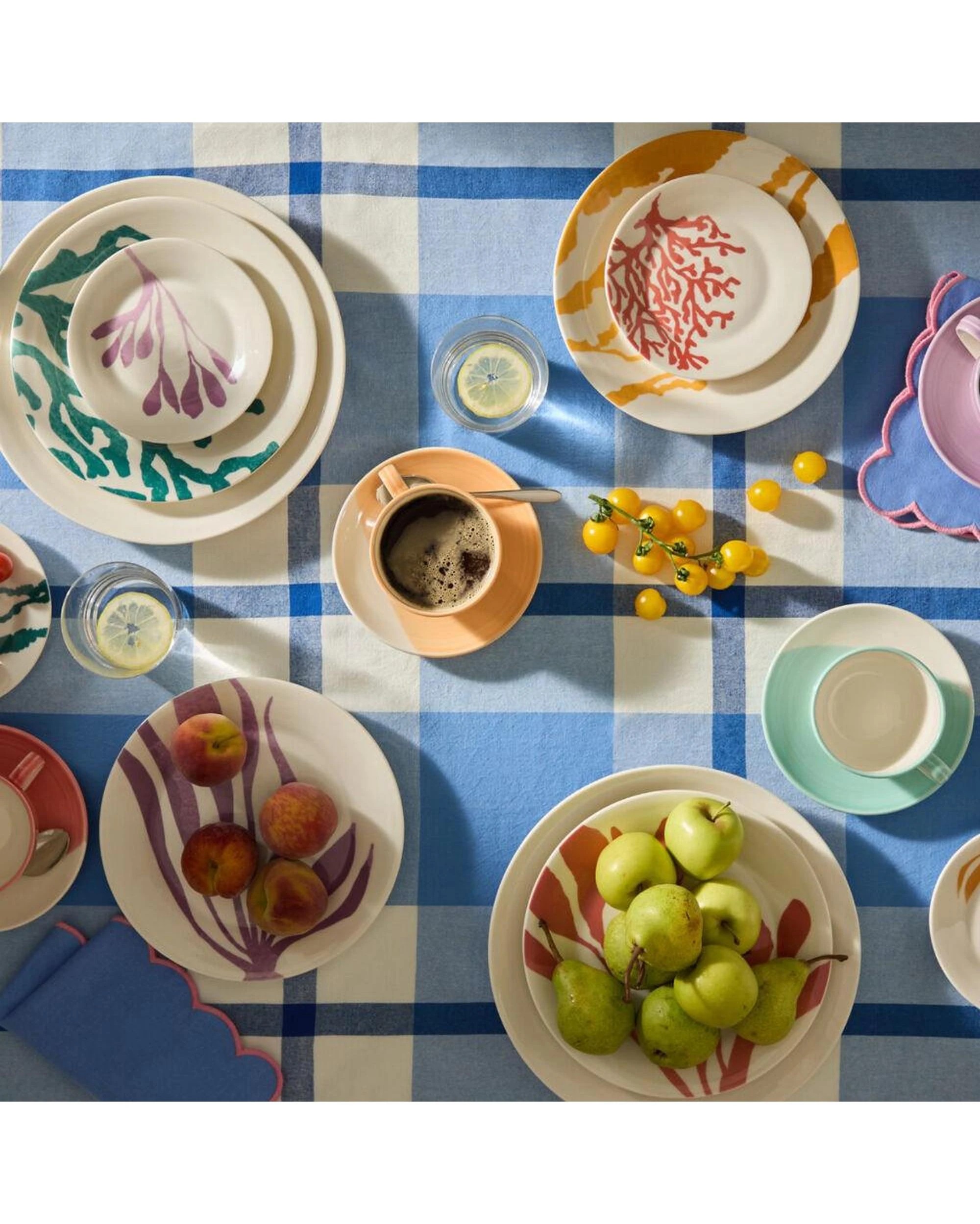 6 Royal Doulton 1815 Bright 24cm Plate Set of 4 Plates  4pc - Multi, 6 of 6