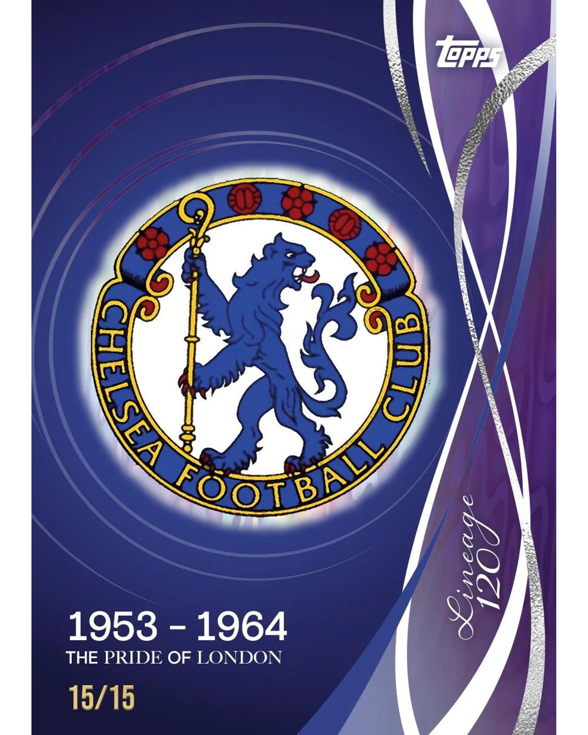 2 Topps 2024/25 Chelsea Lineage 120 Year Anniversary Edition Soccer Hobby Box, 2 of 9