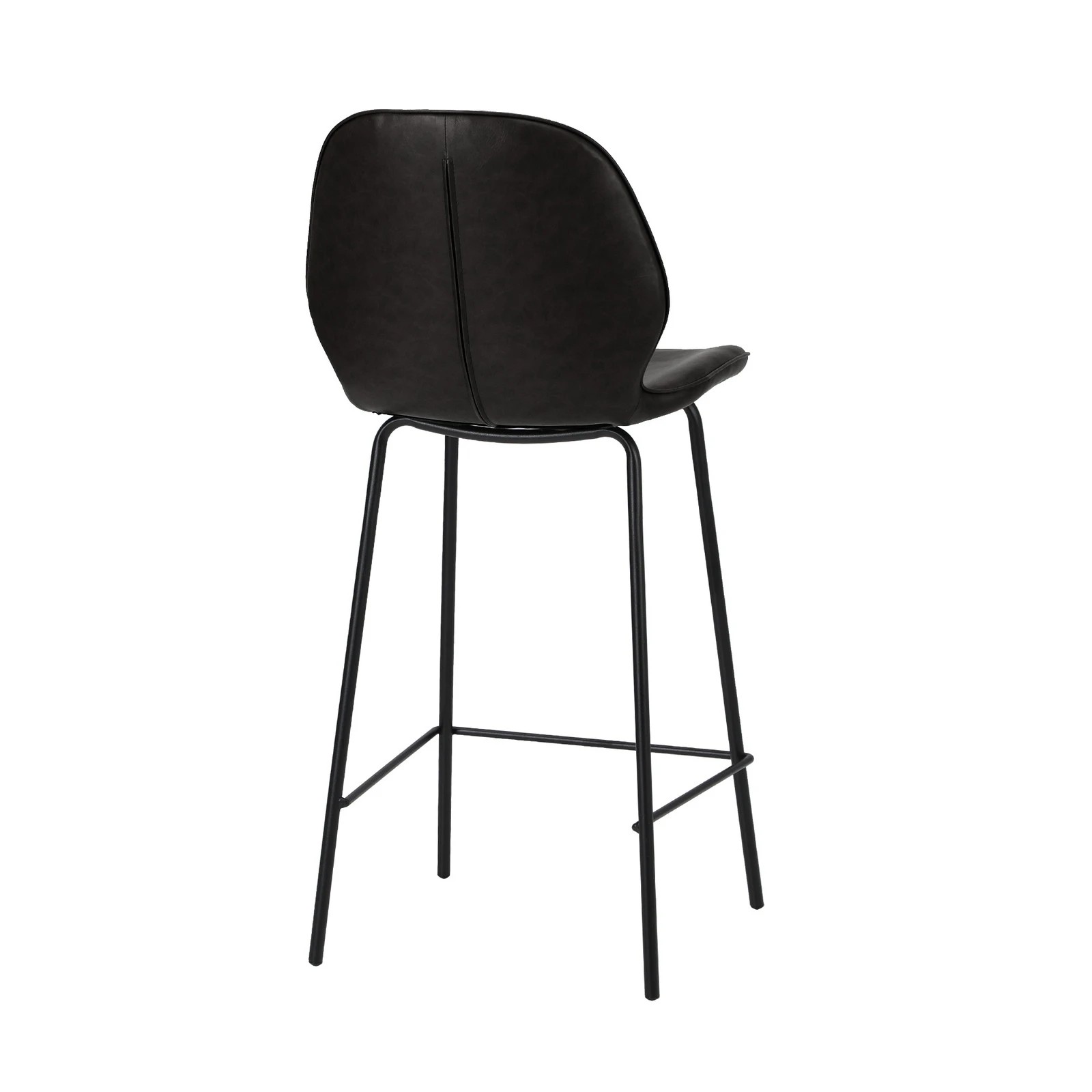 7 Oikiture 4PCS Bar Stools Kitchen Counter Chair Metal - Black, 7 of 9