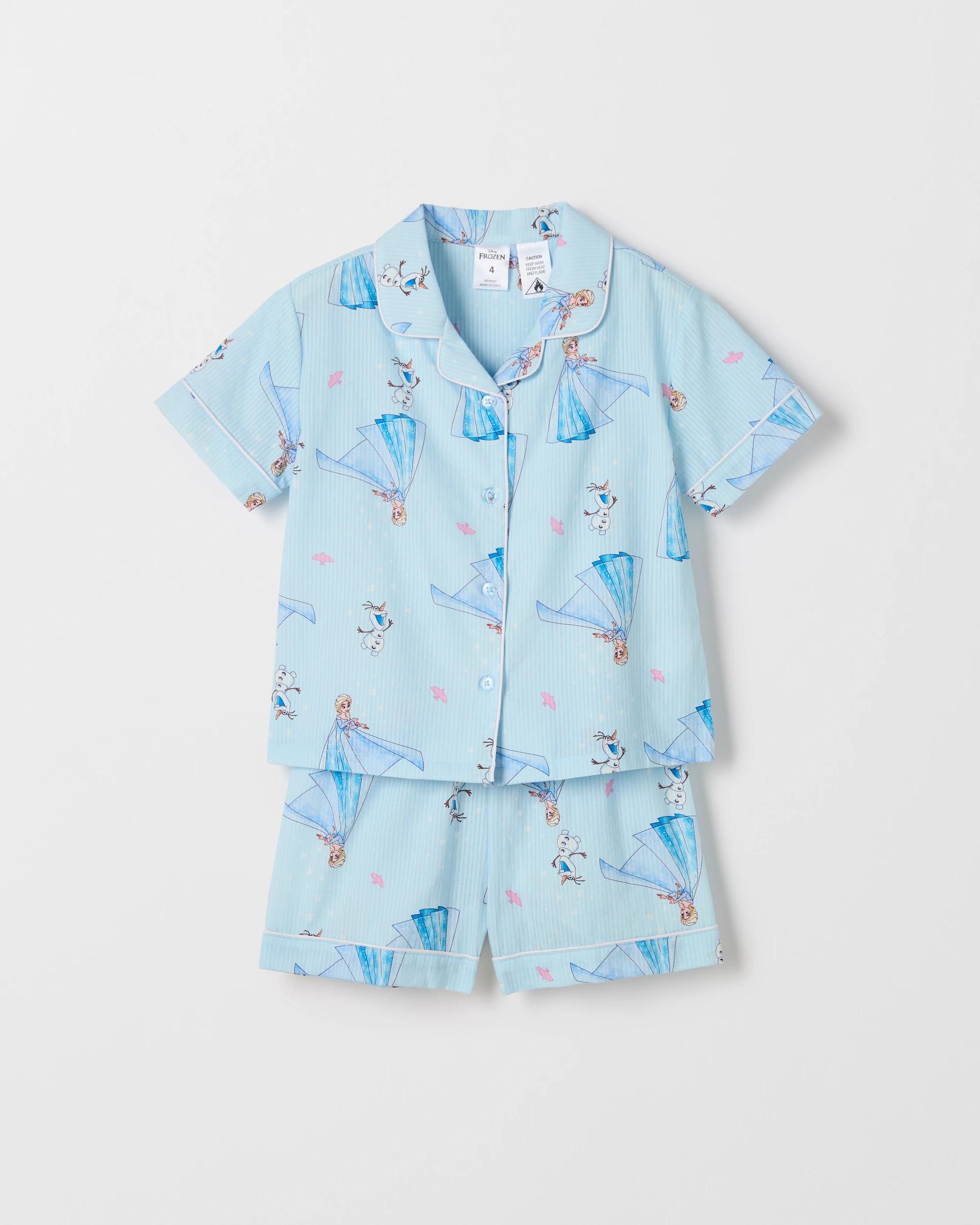 1 Disney Australian Cotton Younger Girls Pyjama Set FROZEN, 1 of 4